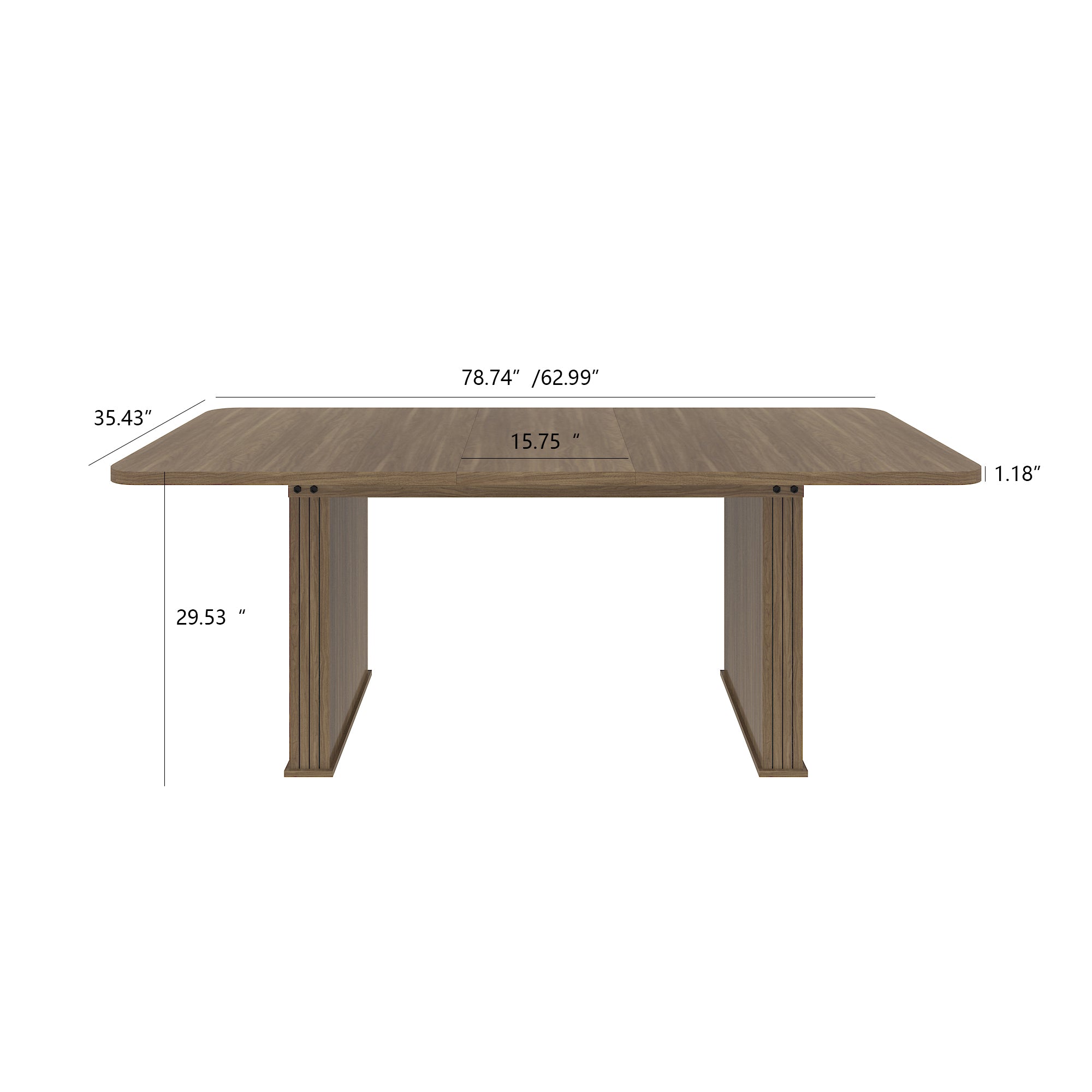 Murray Modern Wood Rectangular Dining Table