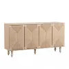 Eidos 59" Sideboard Storage Cabinet with Rattan Doors