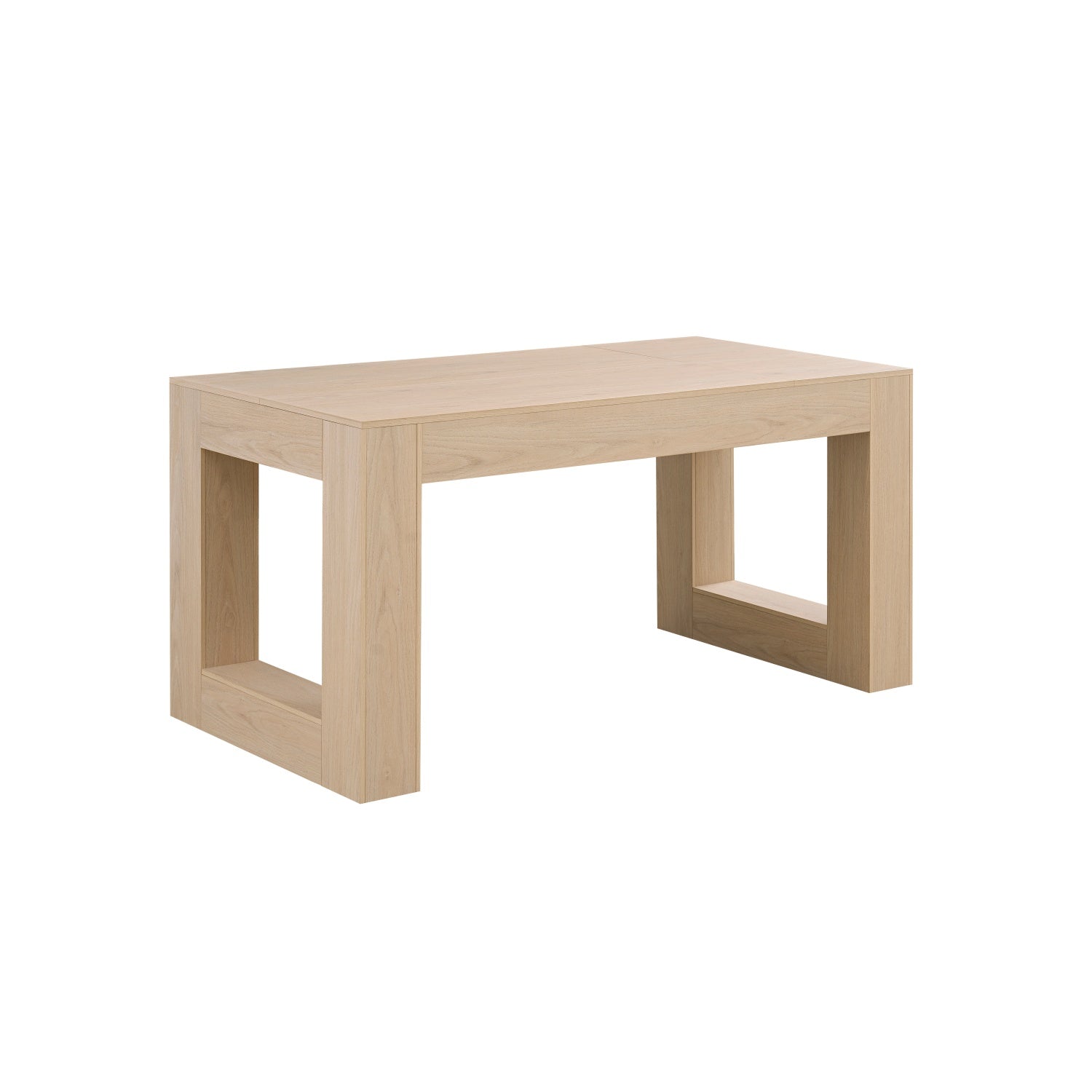 Homy Casa Rowan 63" Farmhouse Solid Wood Rectangular Dining Table