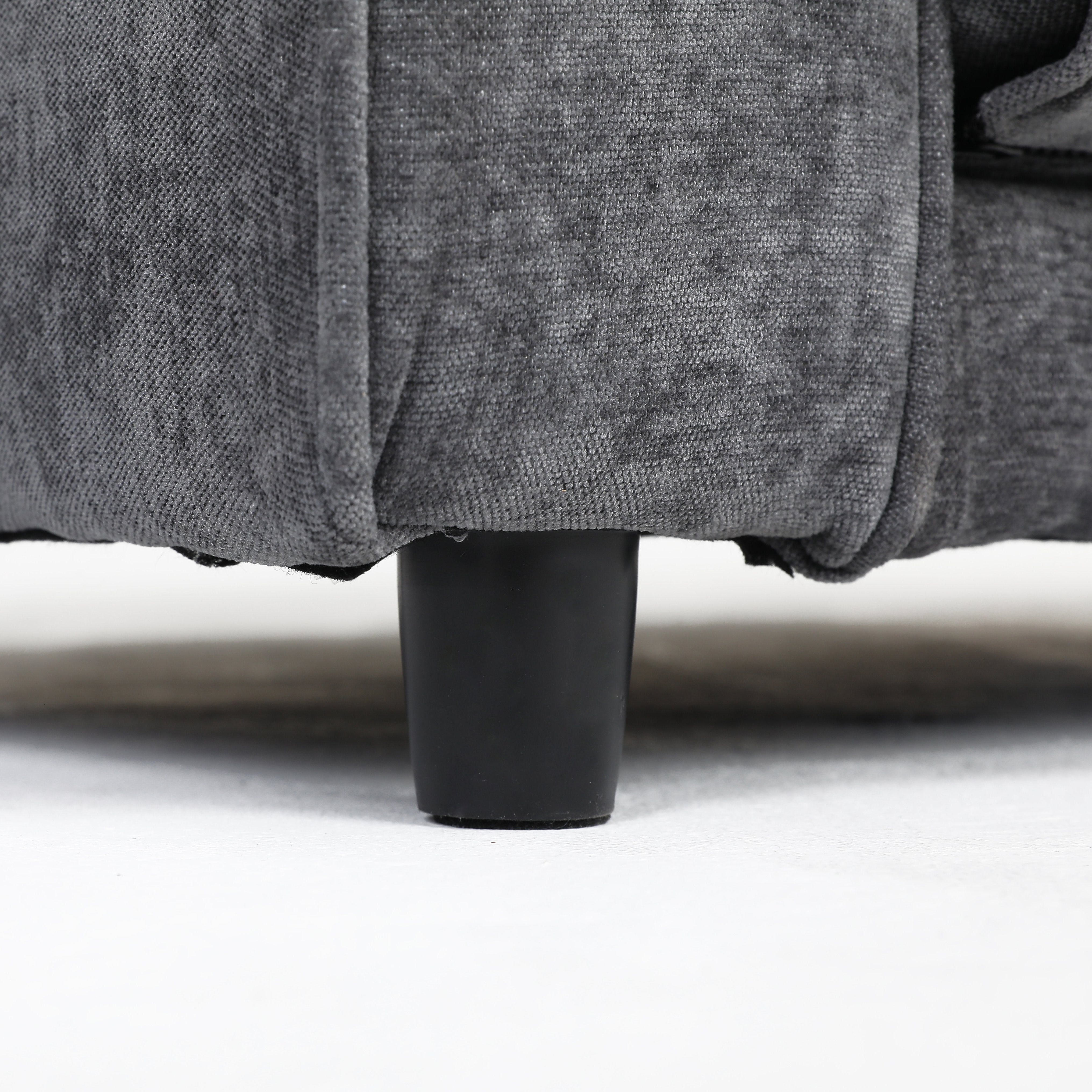 Tribeca 55" Velvet 3 Fold Sofa Bed with Side Pockets