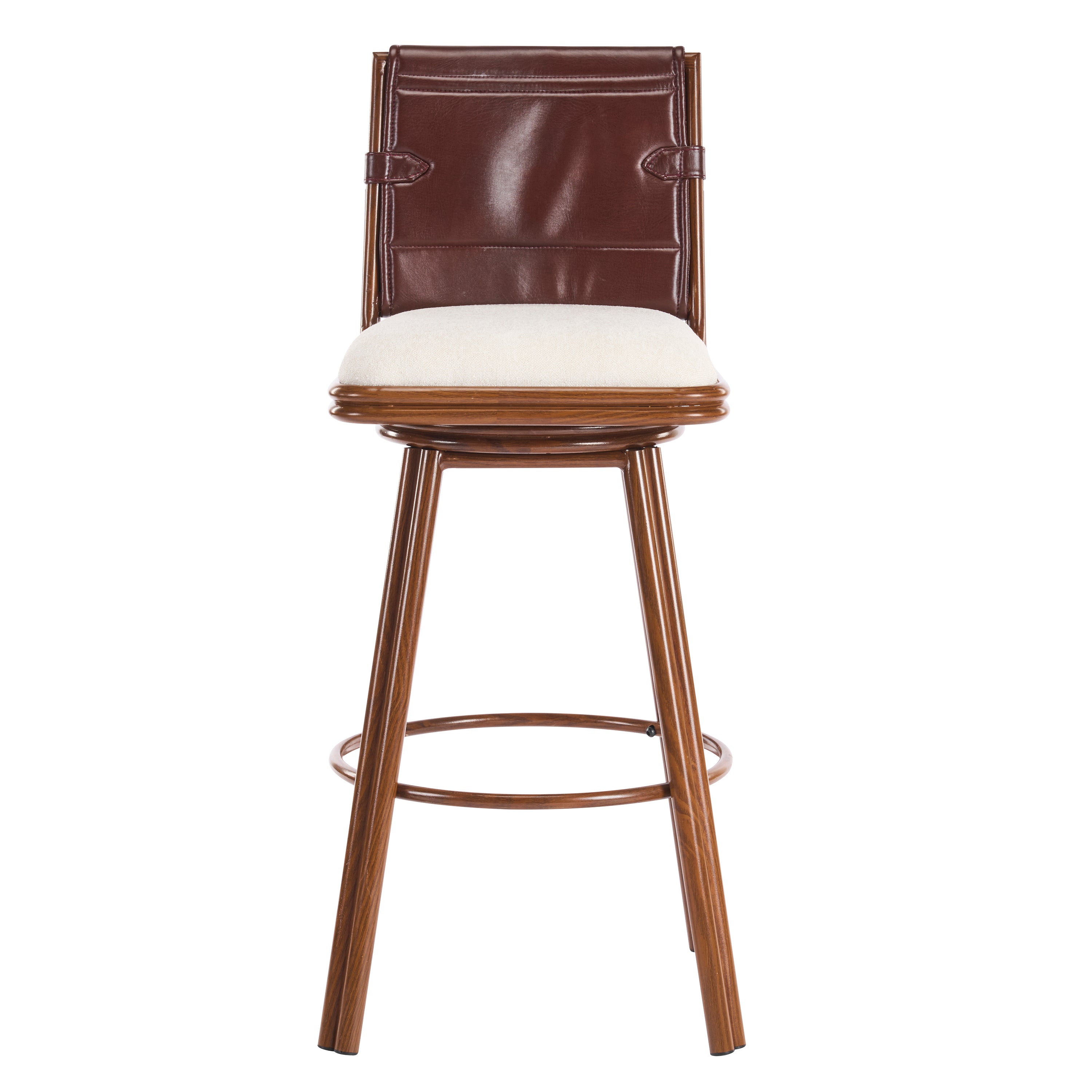 Sonoma 29" Swivel Counter Height PU Leather Upholstered Bar Stools Set of 2