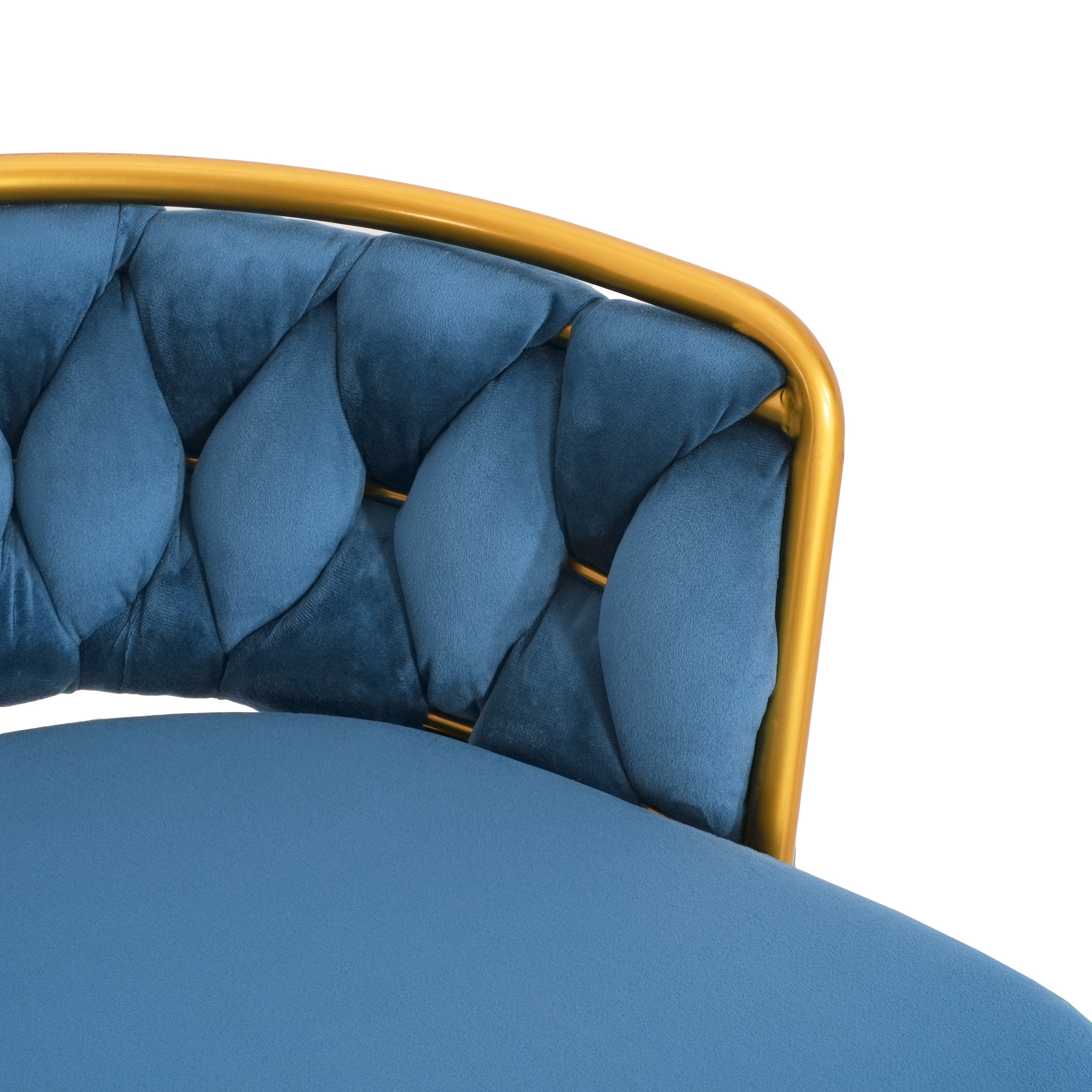 Aurea 31.5" Modern Swivel Counter Height Bar Stools Set of 2 with Gold Metal Legs