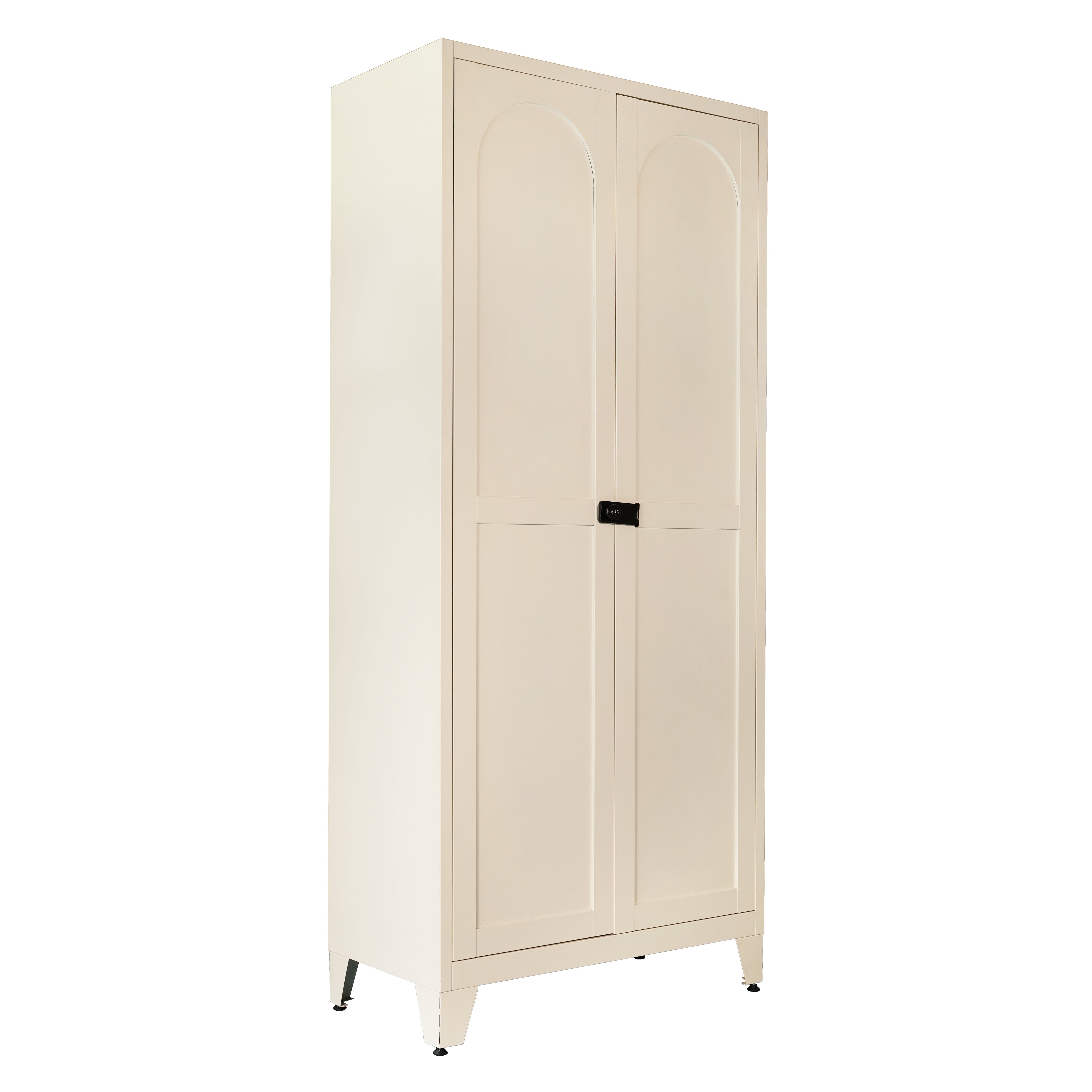 Elva 71" Lockable Storage Cabinet with Adjustable Shelves