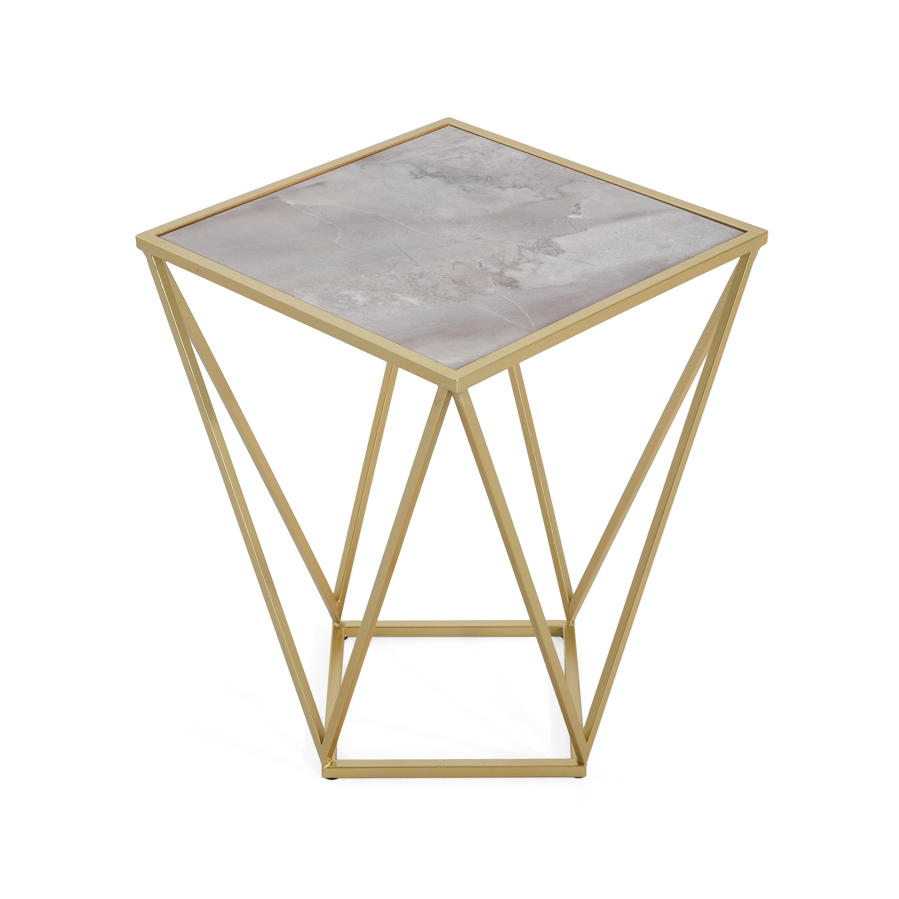 Reims Geometric Side Table