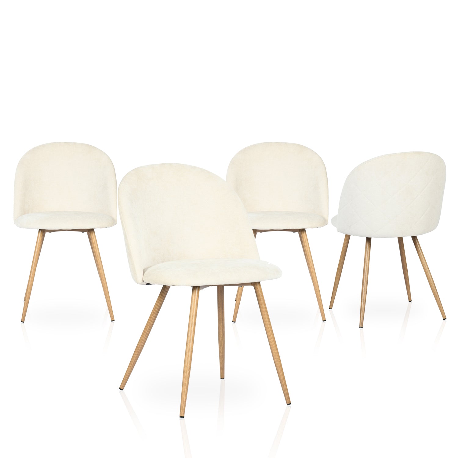 Nimble 5 Piece Dining Table Set with 4 Puzd Upholstered Chairs