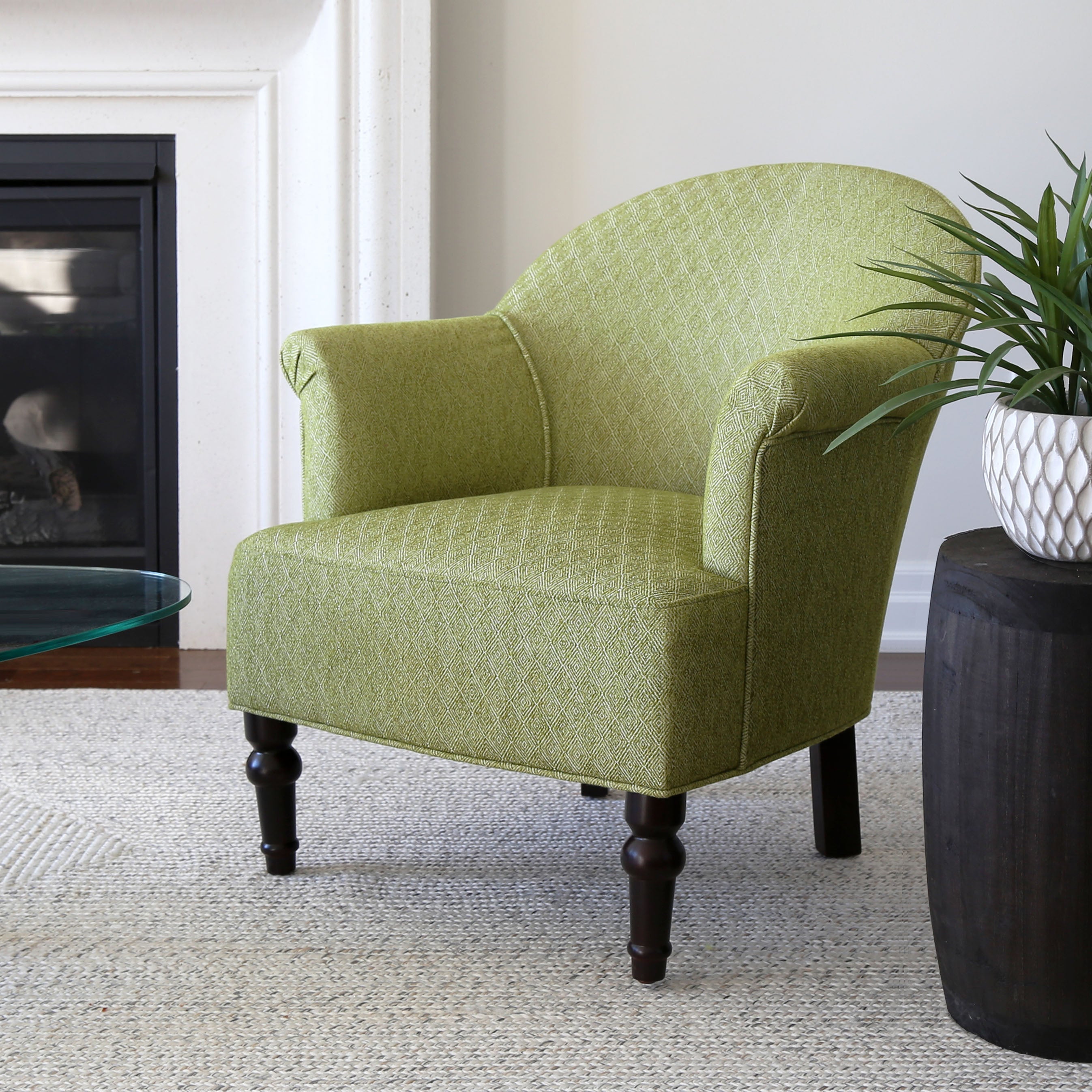 Homy Casa Aaren 28.5" Wide Pattern Upholstered Armchair, Open Box