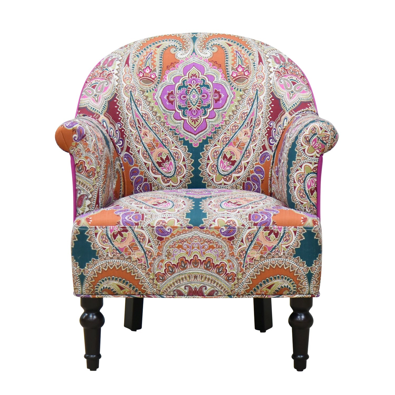 Aaren 28.5" Wide Pattern Upholstered Armchair-HOMY CASA