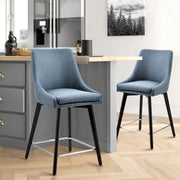 ADALGIS Mid-century Modern Solid Wood Counter Barstools - HomyCasa - HomyCasa