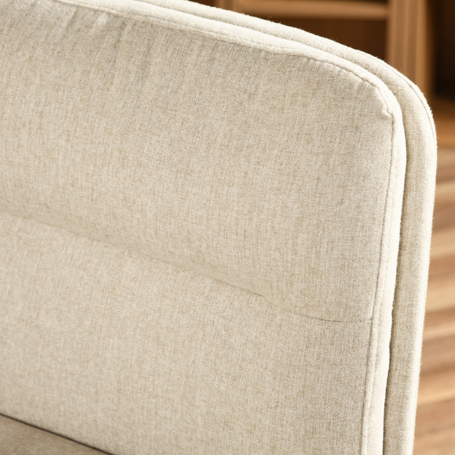 Homy Casa Alintoner Adjustable Swivel Beige Office Chair Accent Chair