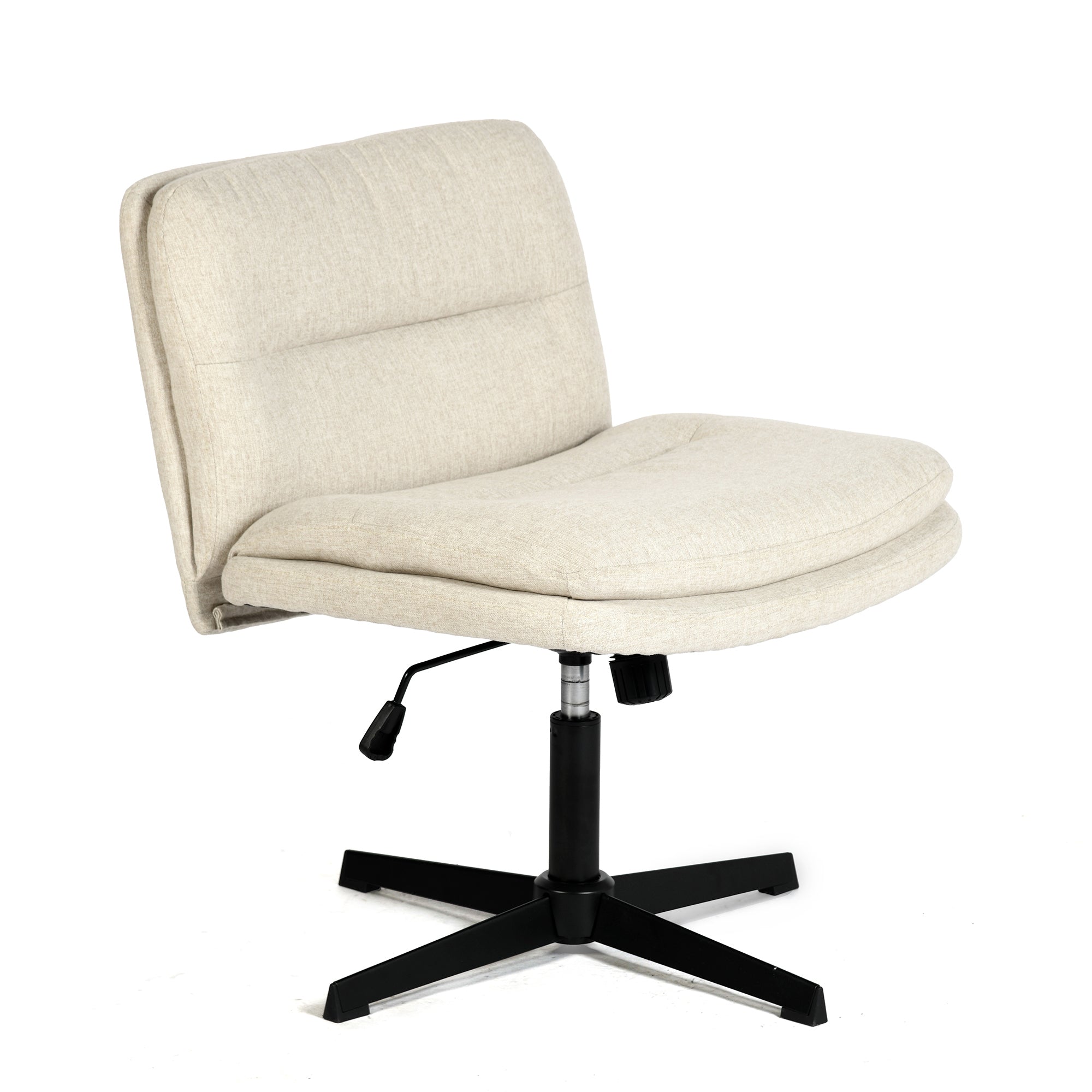 Alintoner 25.6" Adjustable Beige Office Chair Home Office Seating