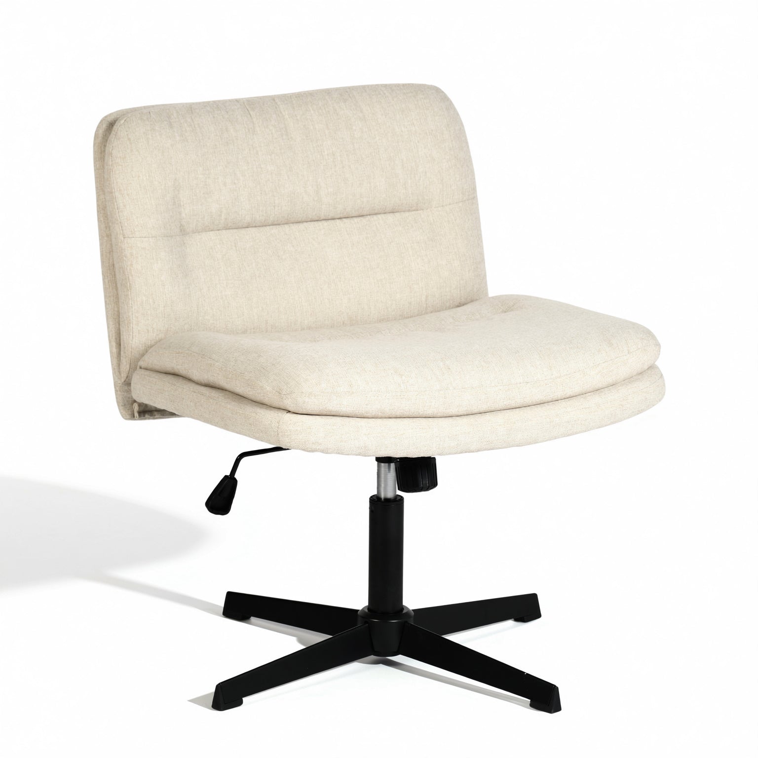 Alintoner 25.6" Adjustable Beige Office Chair Home Office Seating