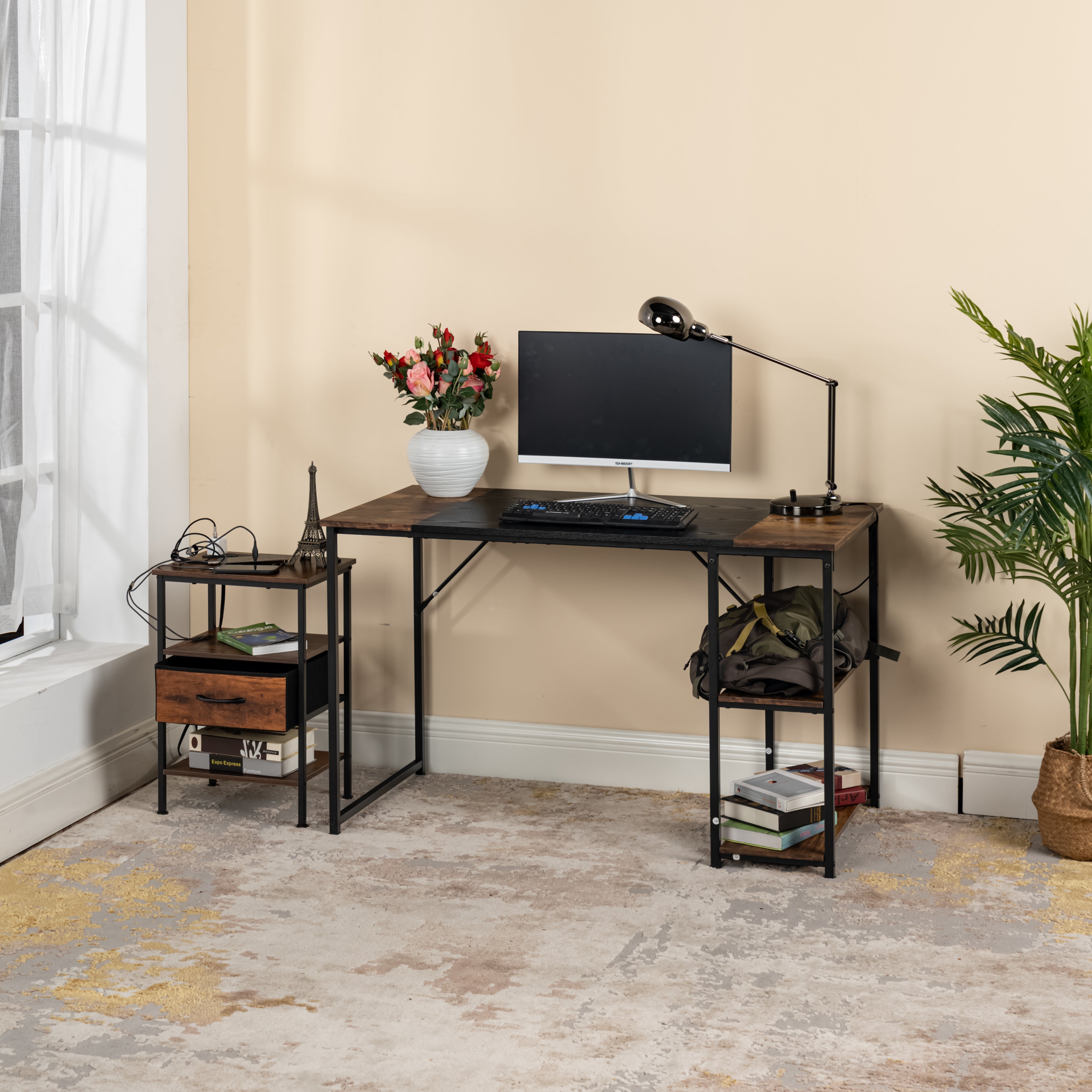 Anby Crimson End Table
