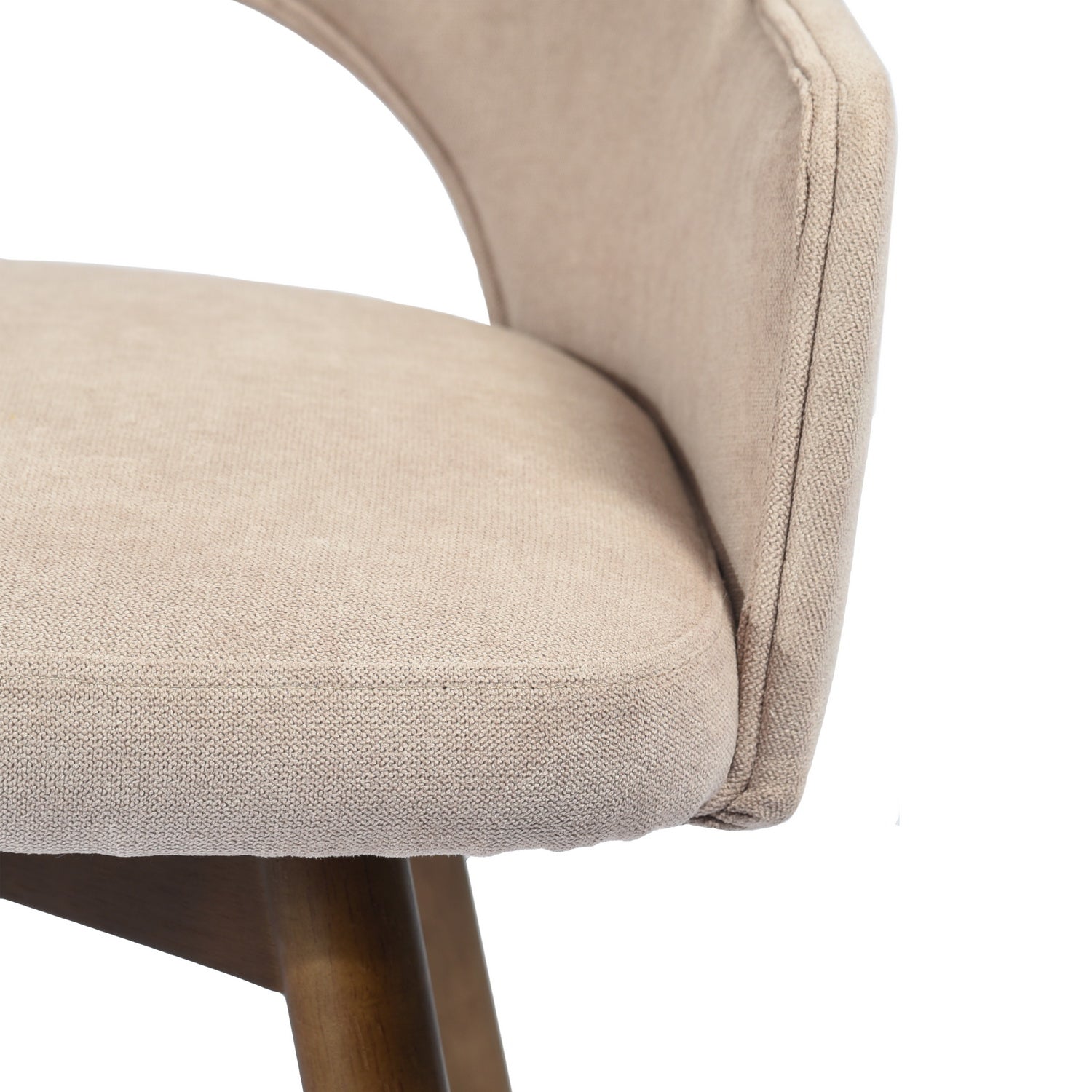 Homy Casa Aranguiz Upholstered Dining Chair Beige Terry Fabric Open Box