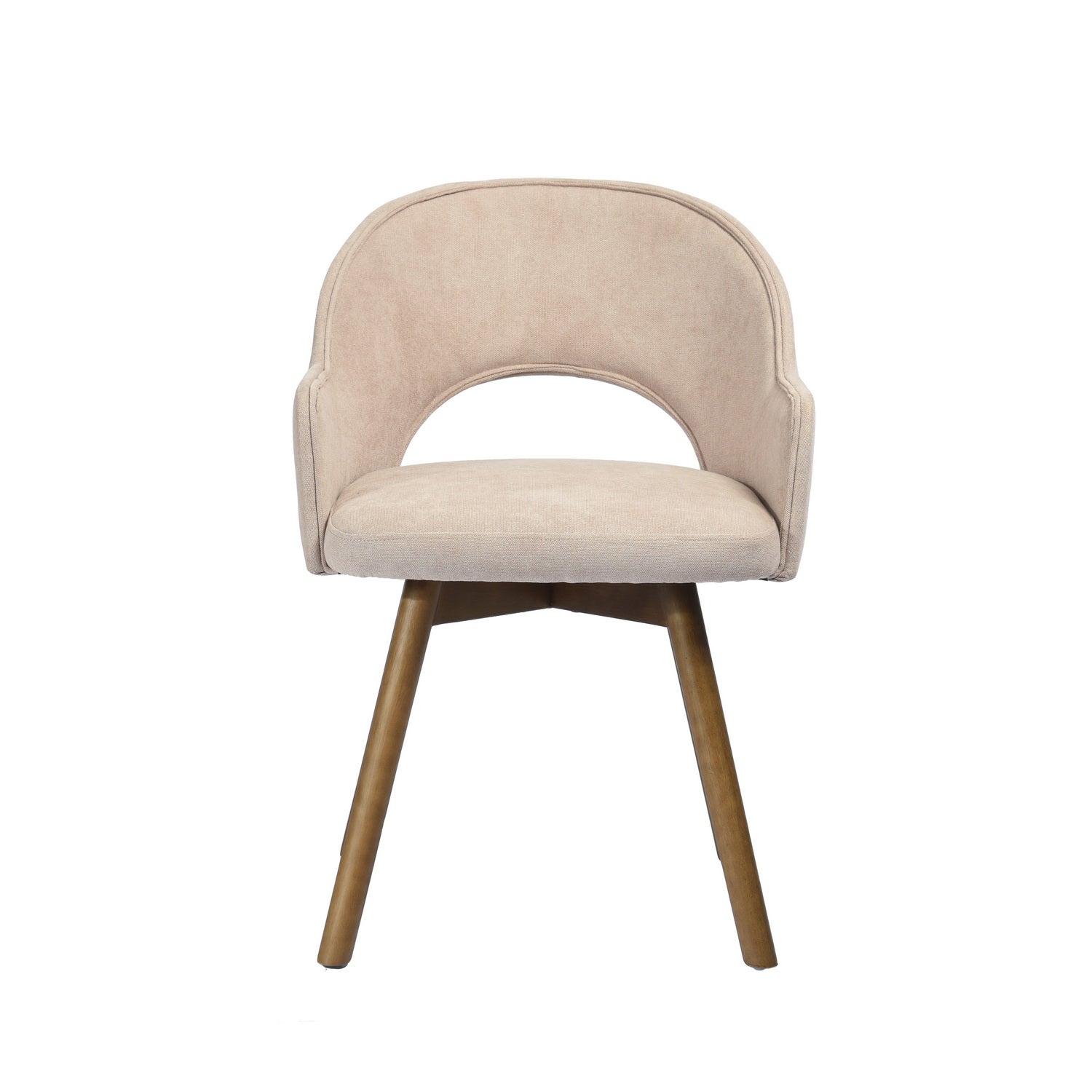 Homy Casa Aranguiz Upholstered Dining Chair Beige Terry Fabric Open Box