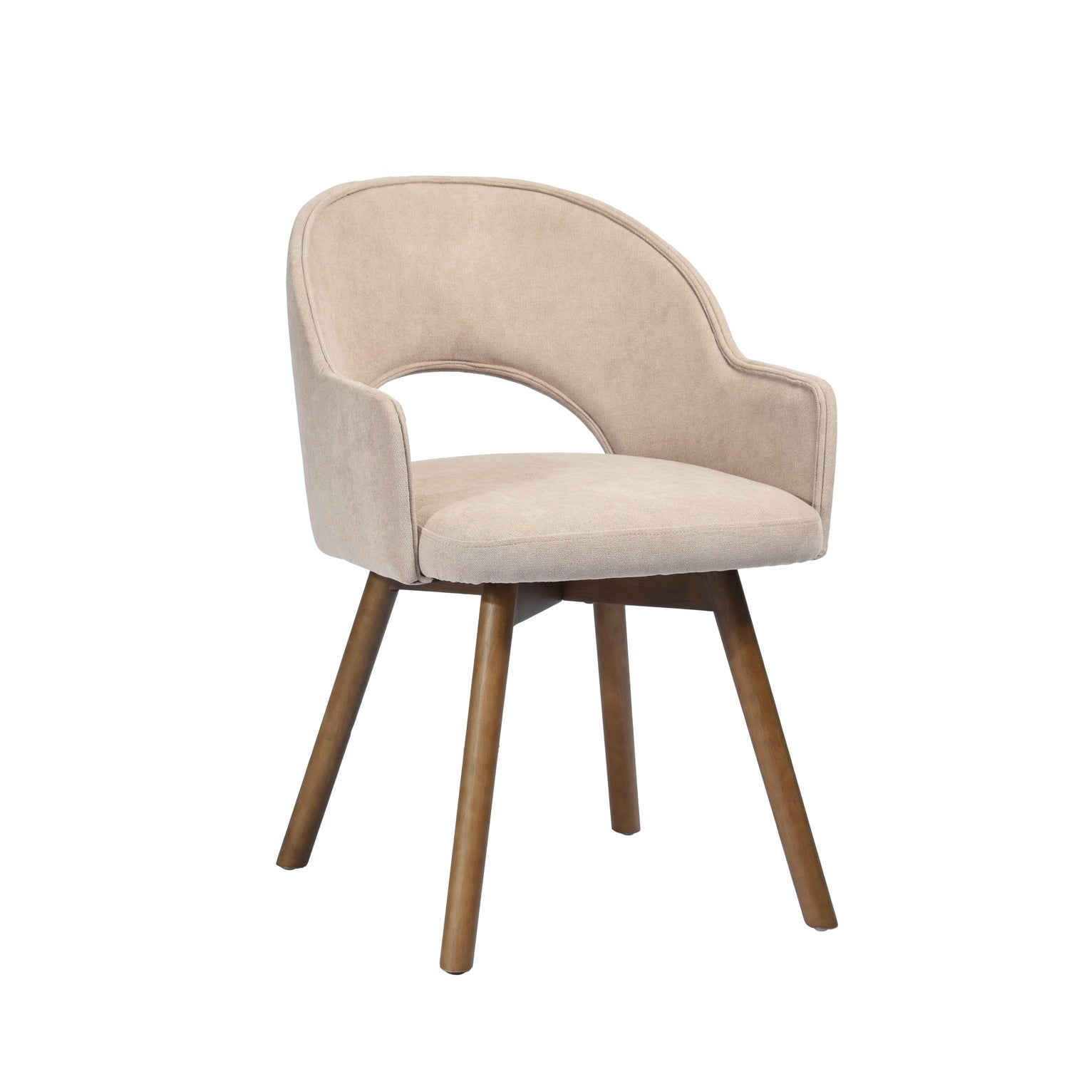 Homy Casa Aranguiz Upholstered Dining Chair Beige Terry Fabric Open Box