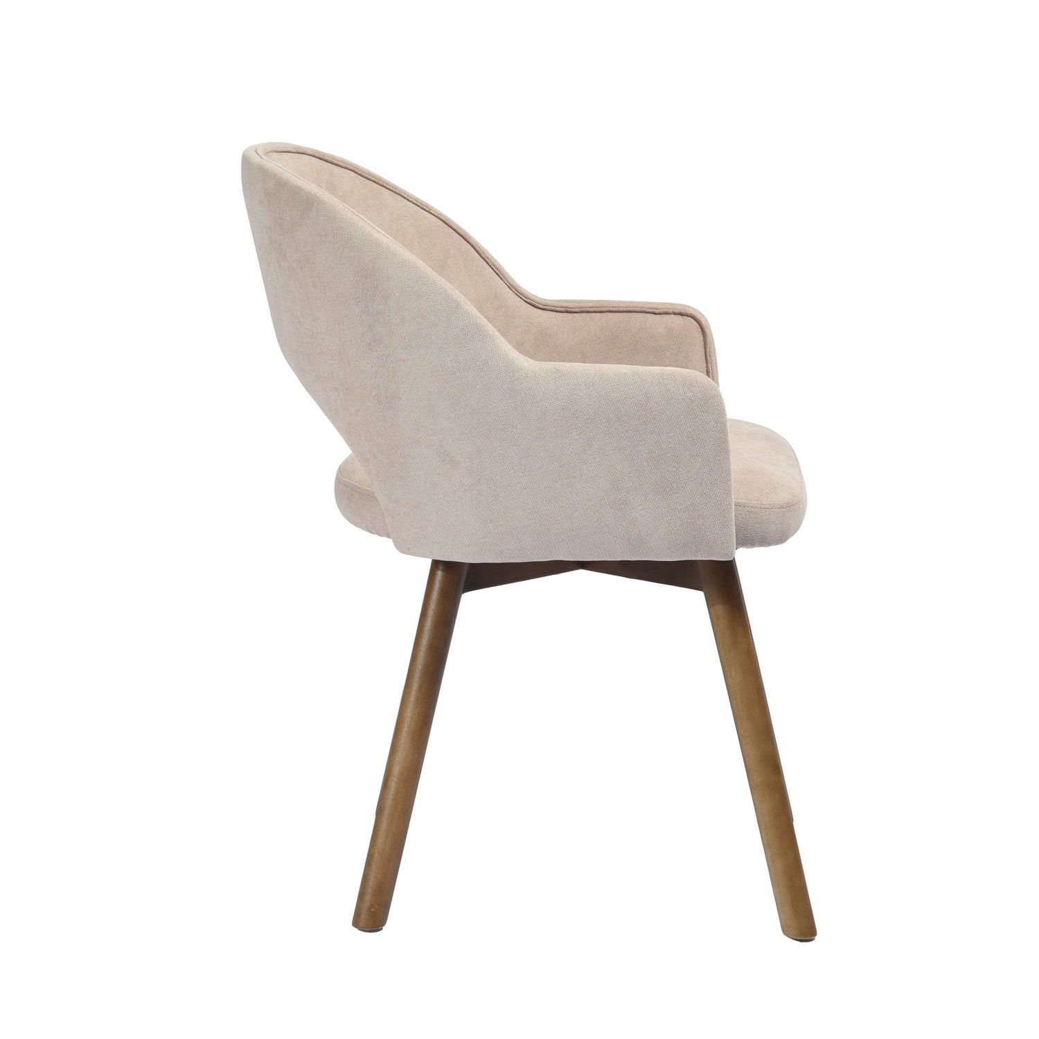 Homy Casa Aranguiz Upholstered Dining Chair Beige Terry Fabric Open Box