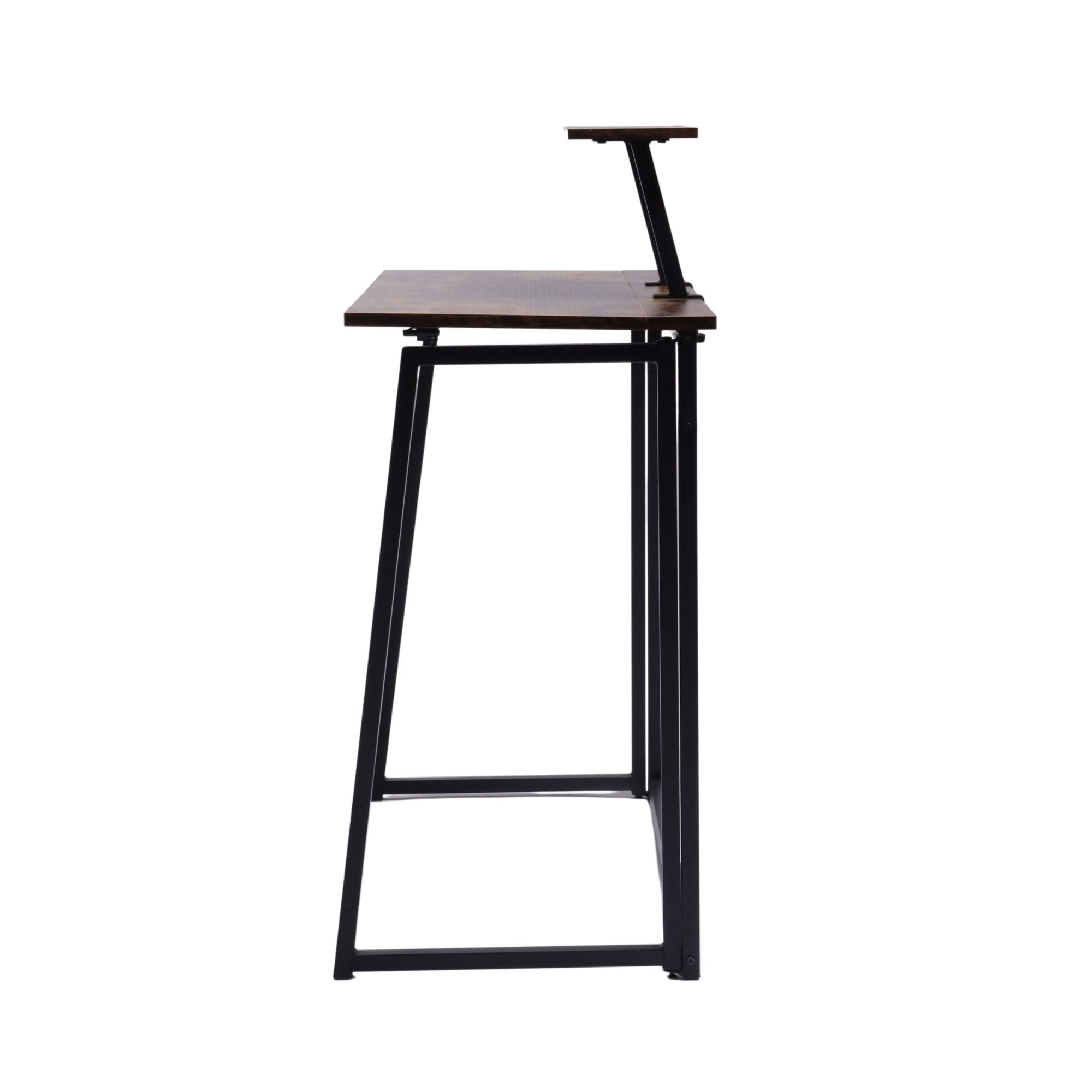 Homy Casa Ascott 31.4“ Folding Desk Computer Table Vintage, Brown