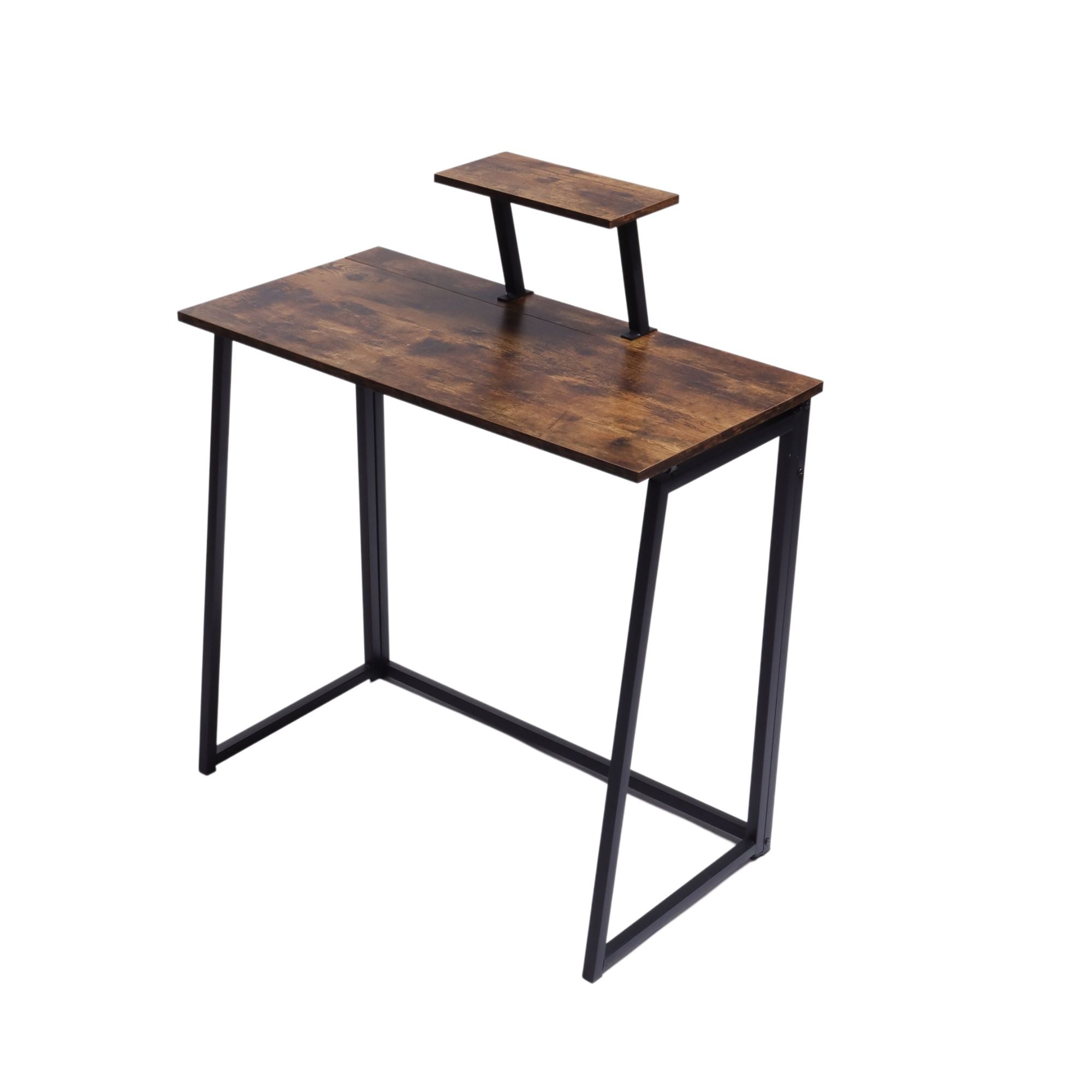 Homy Casa Ascott 31.4“ Folding Desk Computer Table Vintage, Brown
