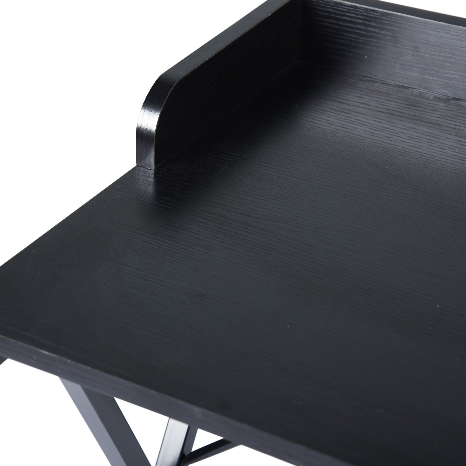 Homy Casa AVA 47.2” X-Shape Black Wood Home Office Desk