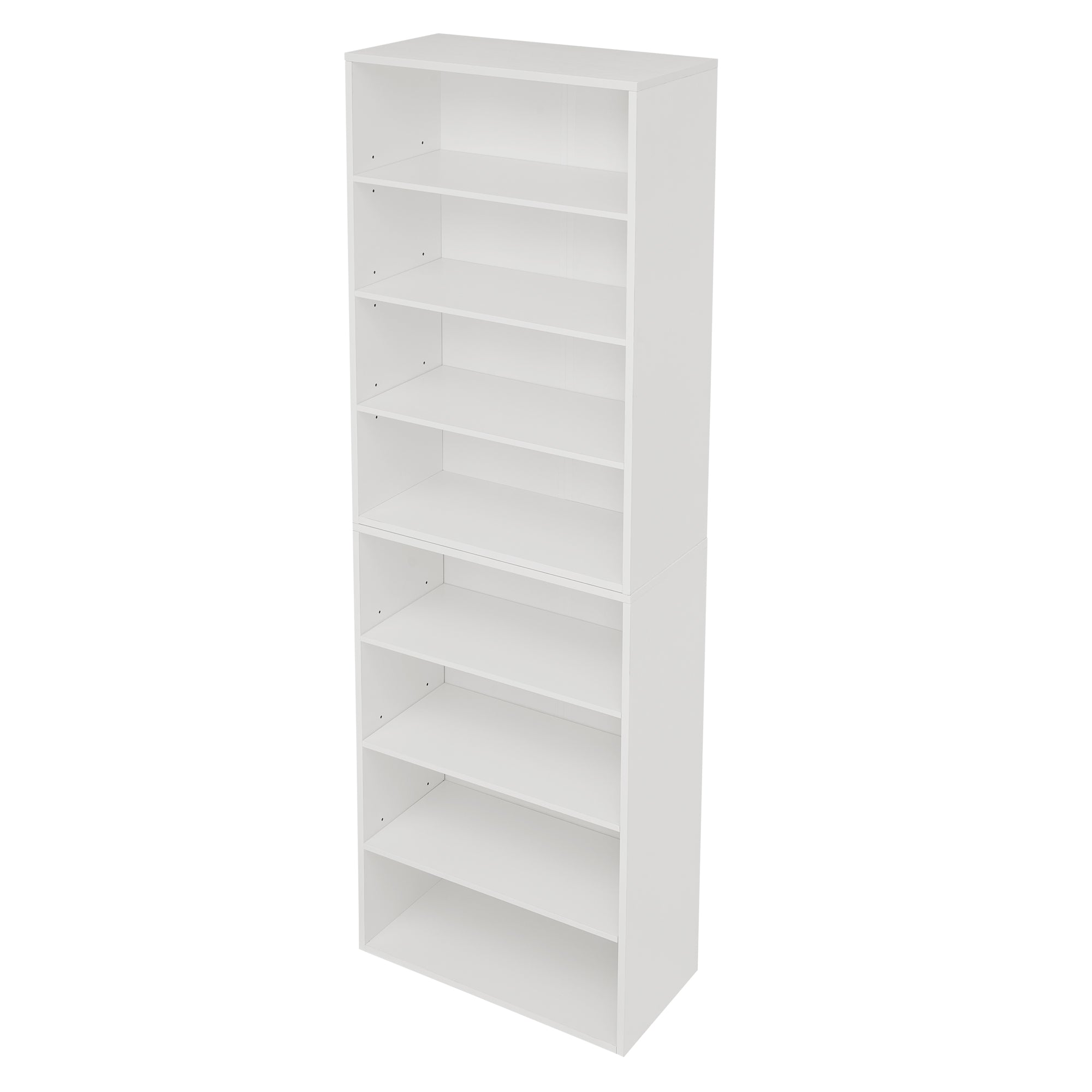 Alcove 71" 8-Tier Bookshelf Display Stand with Convertible Two-Tower Design