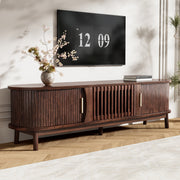 Apennine 75" Wood Modern Farmhouse TV Stand with Storage Cabinets