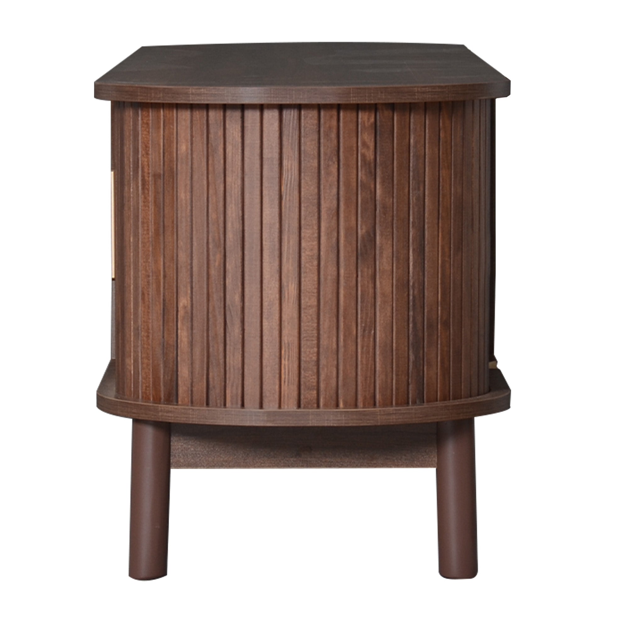 Apennine 75" Wood Modern Farmhouse TV Stand with Storage Cabinets