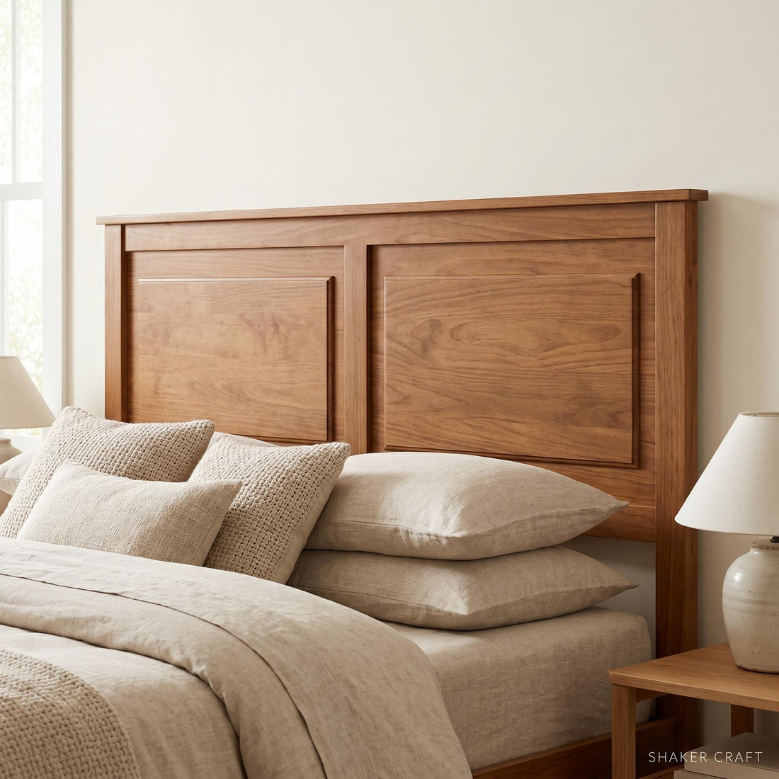 Shaker-Style Paneled Headboard