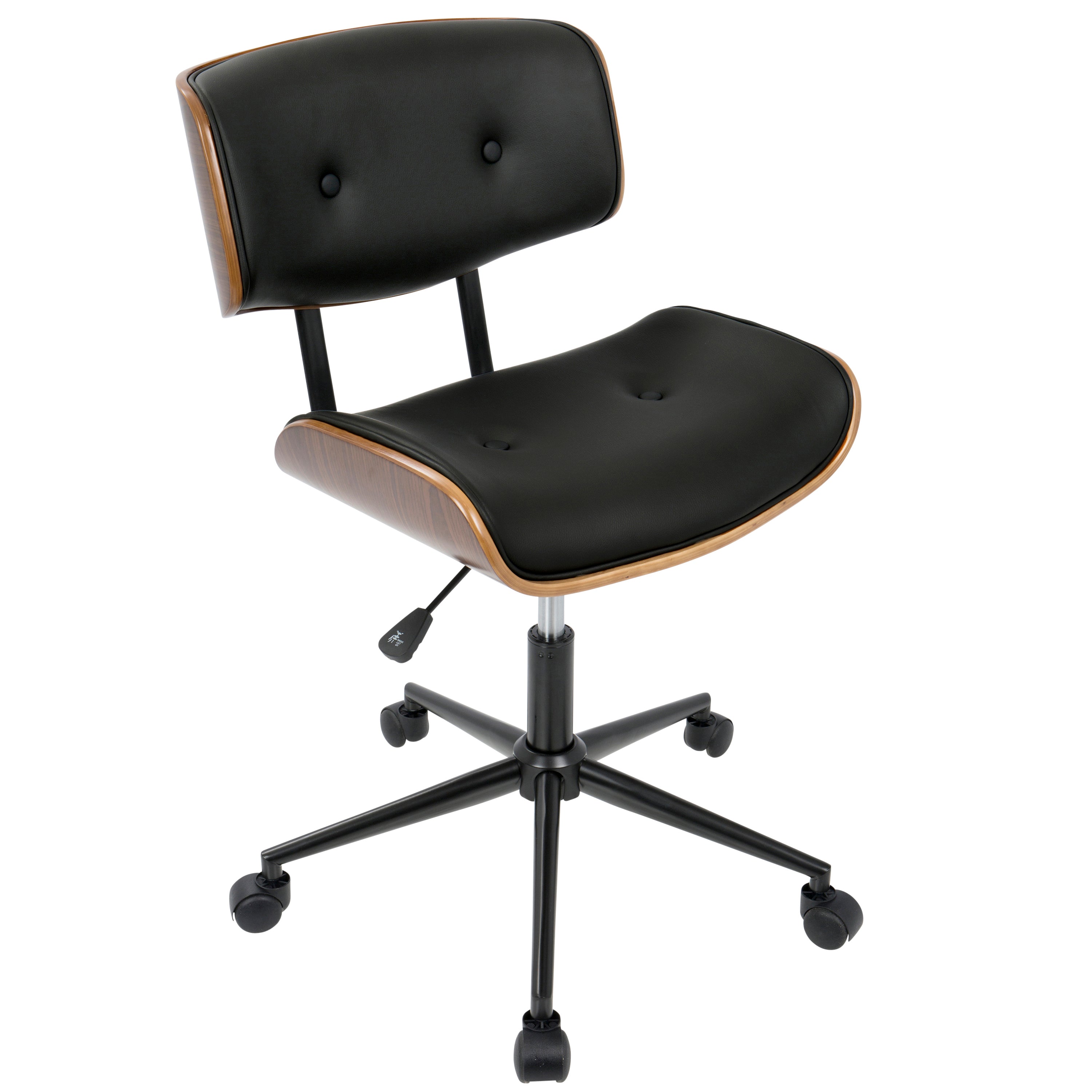Aven Mid-Century Modern Swivel Office Chair with Adjustable Height
