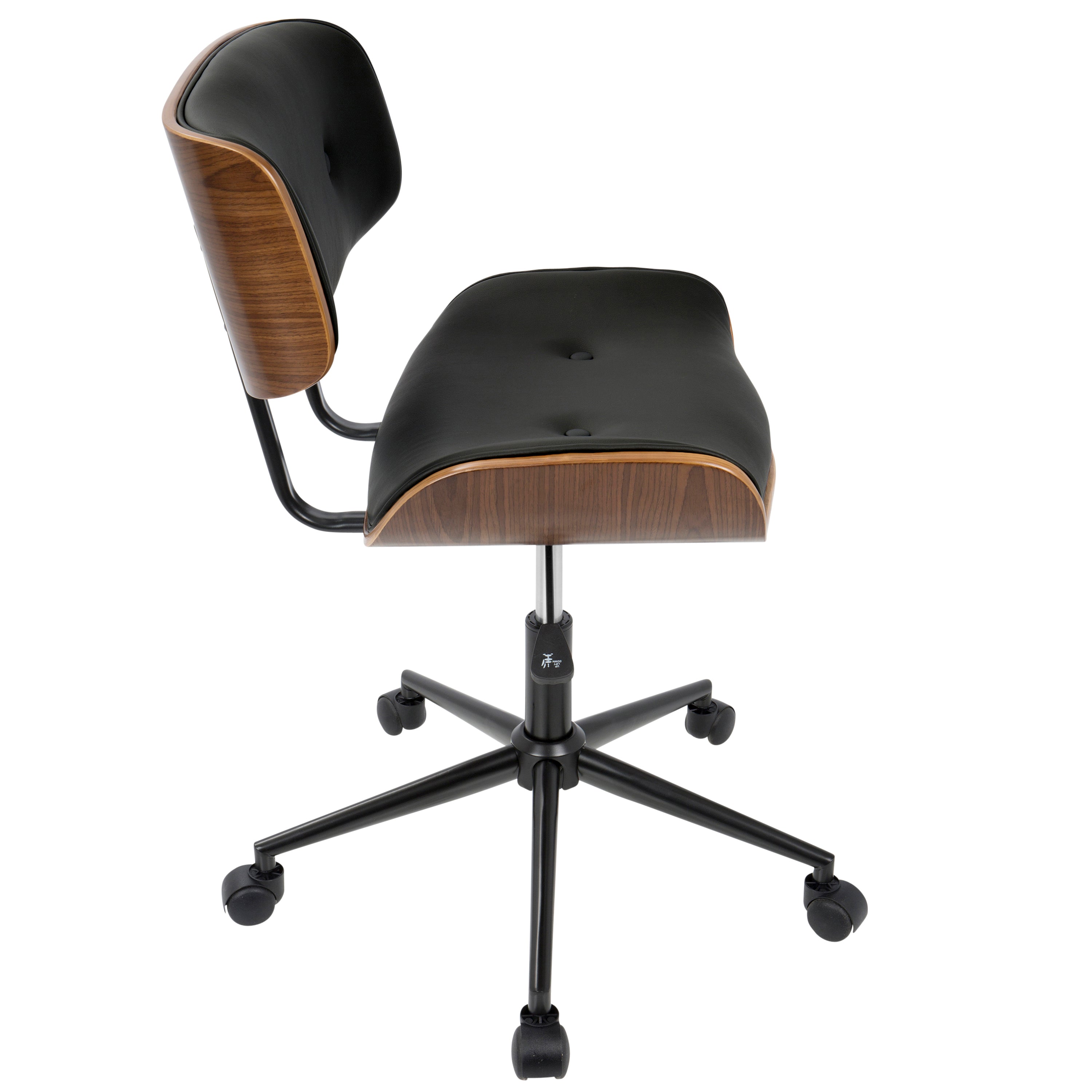 Aven Mid-Century Modern Swivel Office Chair with Adjustable Height