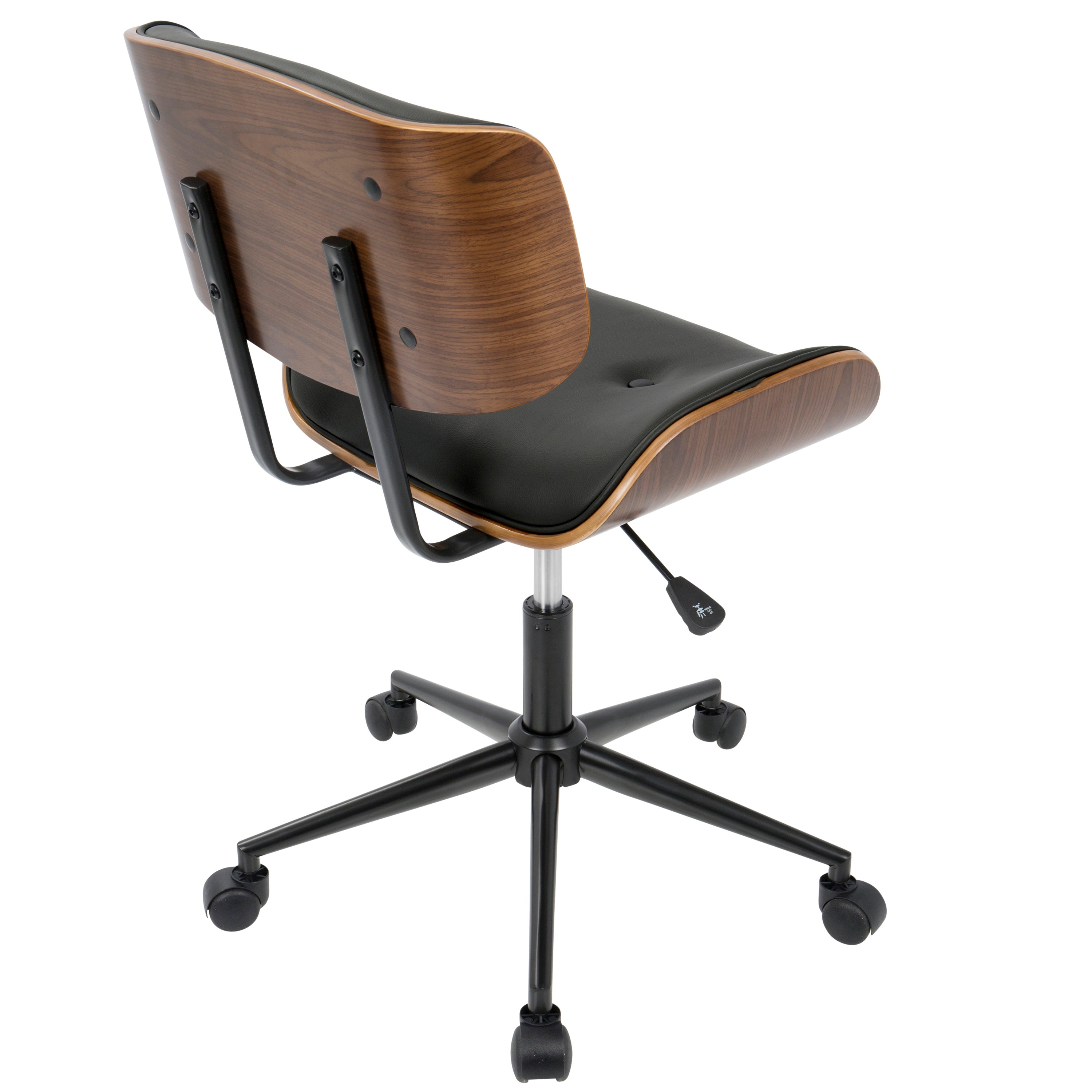 Aven Mid-Century Modern Swivel Office Chair with Adjustable Height