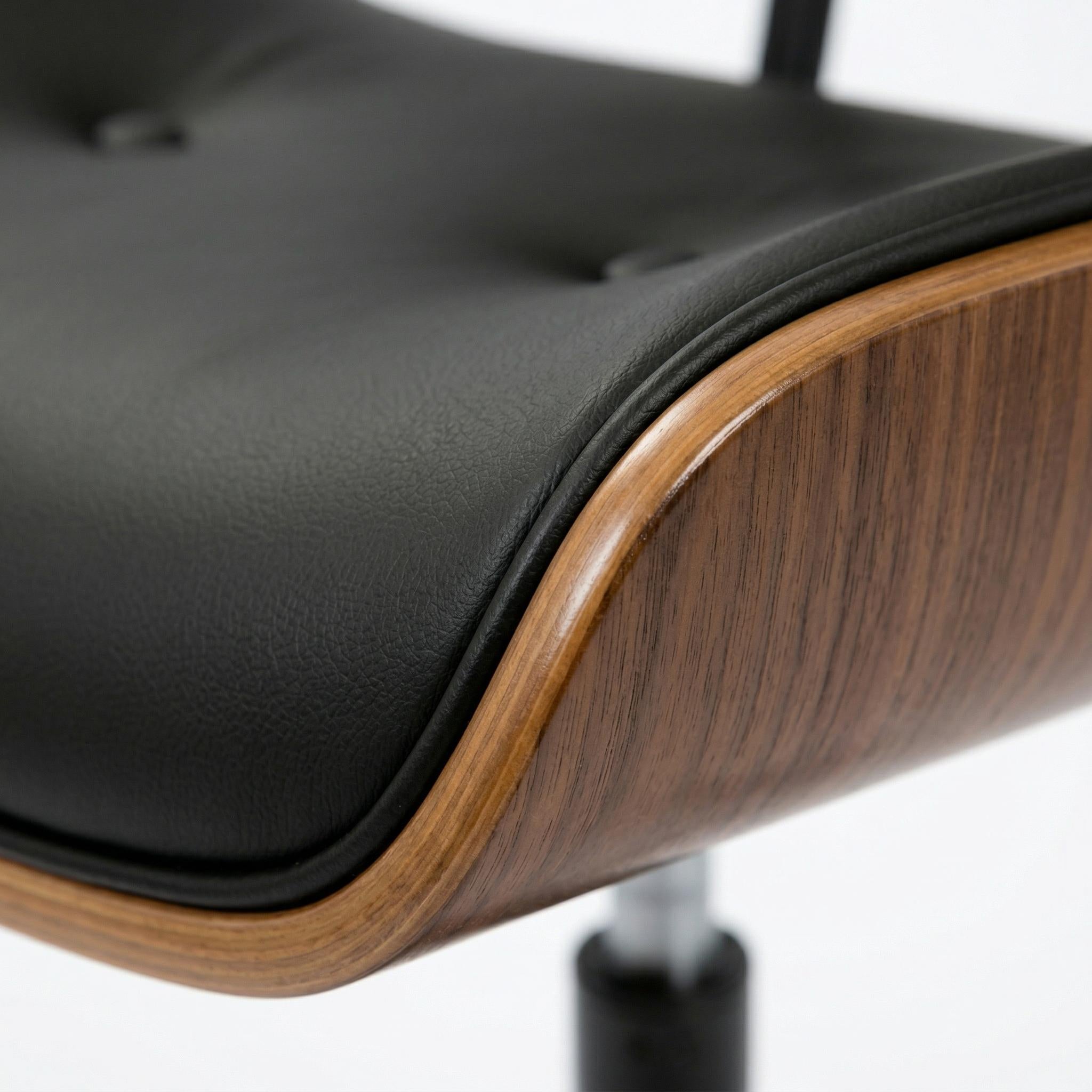 Aven Mid-Century Modern Swivel Office Chair with Adjustable Height
