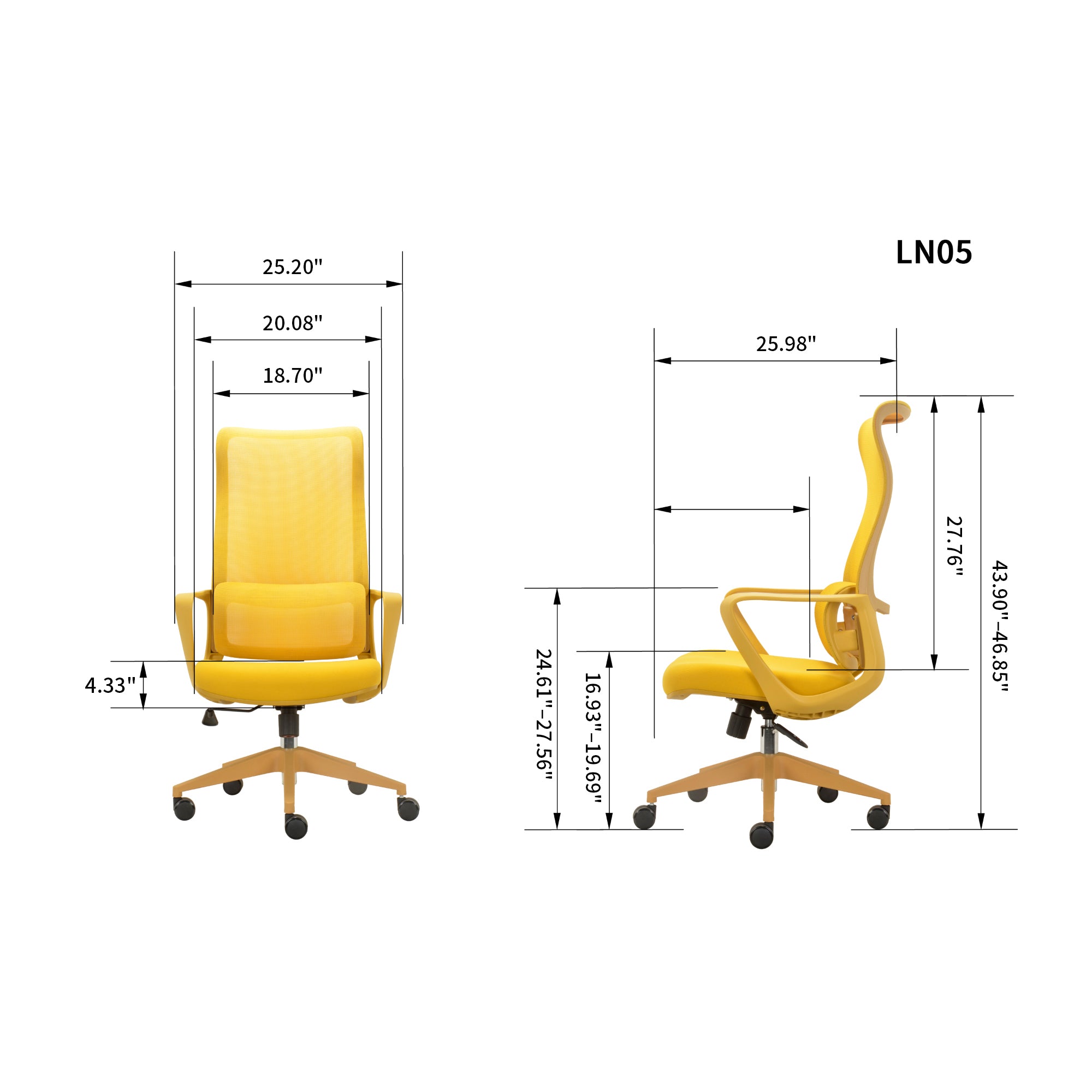 Axen Ergonomic Mesh Office Chair with Lumbar Support
