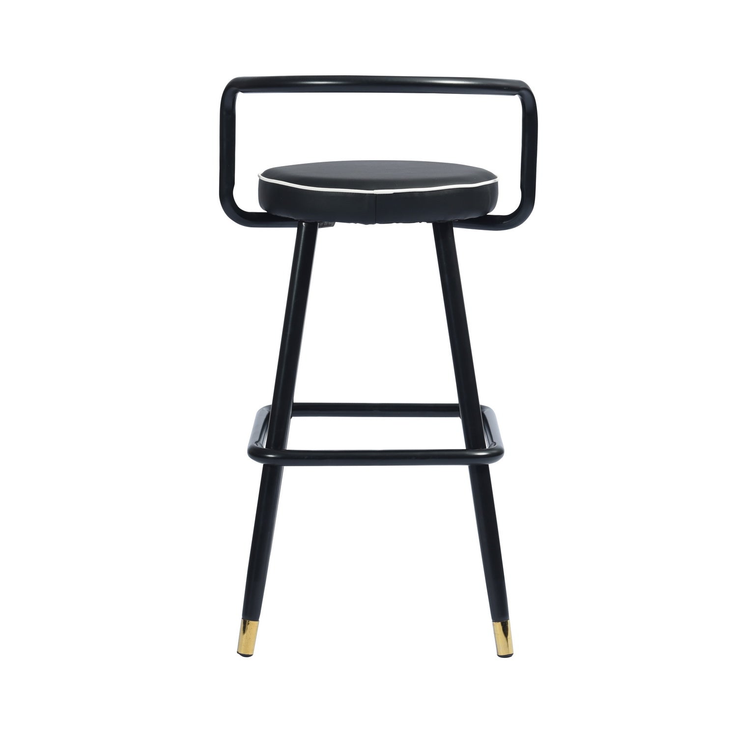 Homy Casa BALLON HIGH BAR BLACK 2 PCS 28" Bar Stool for Home and Workspace Open Box