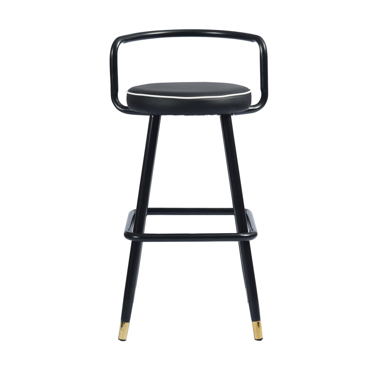 Homy Casa BALLON HIGH BAR BLACK 2 PCS 28" Bar Stool for Home and Workspace Open Box
