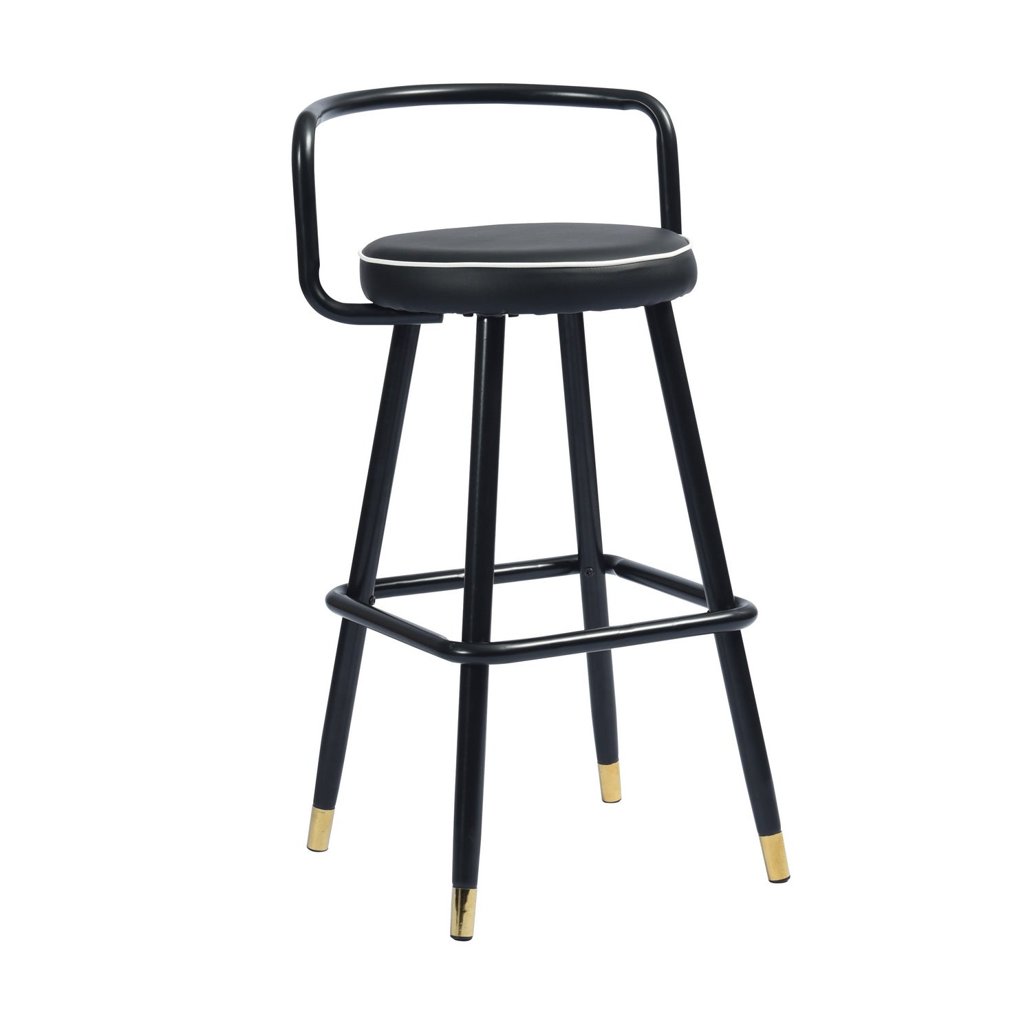 Homy Casa BALLON HIGH BAR BLACK 2 PCS 28" Bar Stool for Home and Workspace Open Box