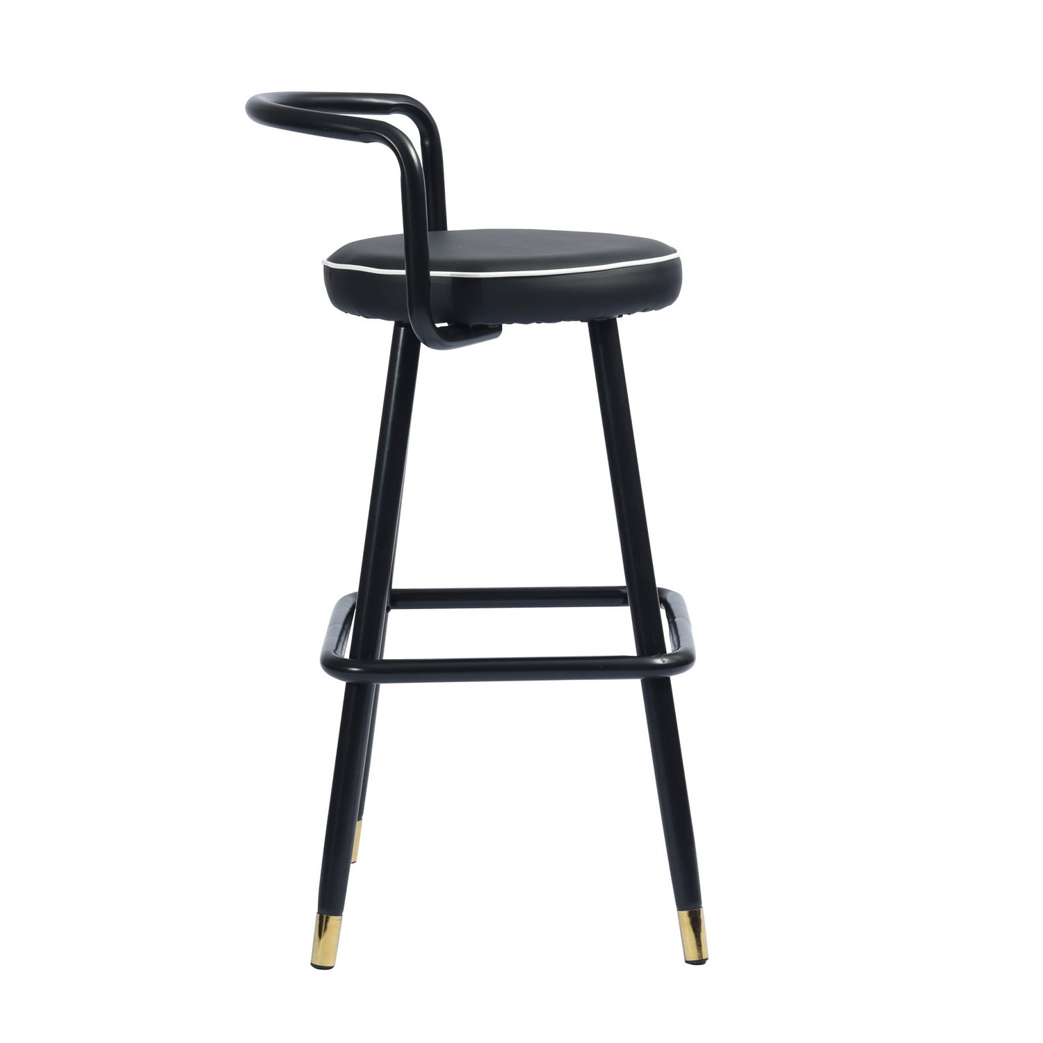 Homy Casa BALLON HIGH BAR BLACK 2 PCS 28" Bar Stool for Home and Workspace Open Box