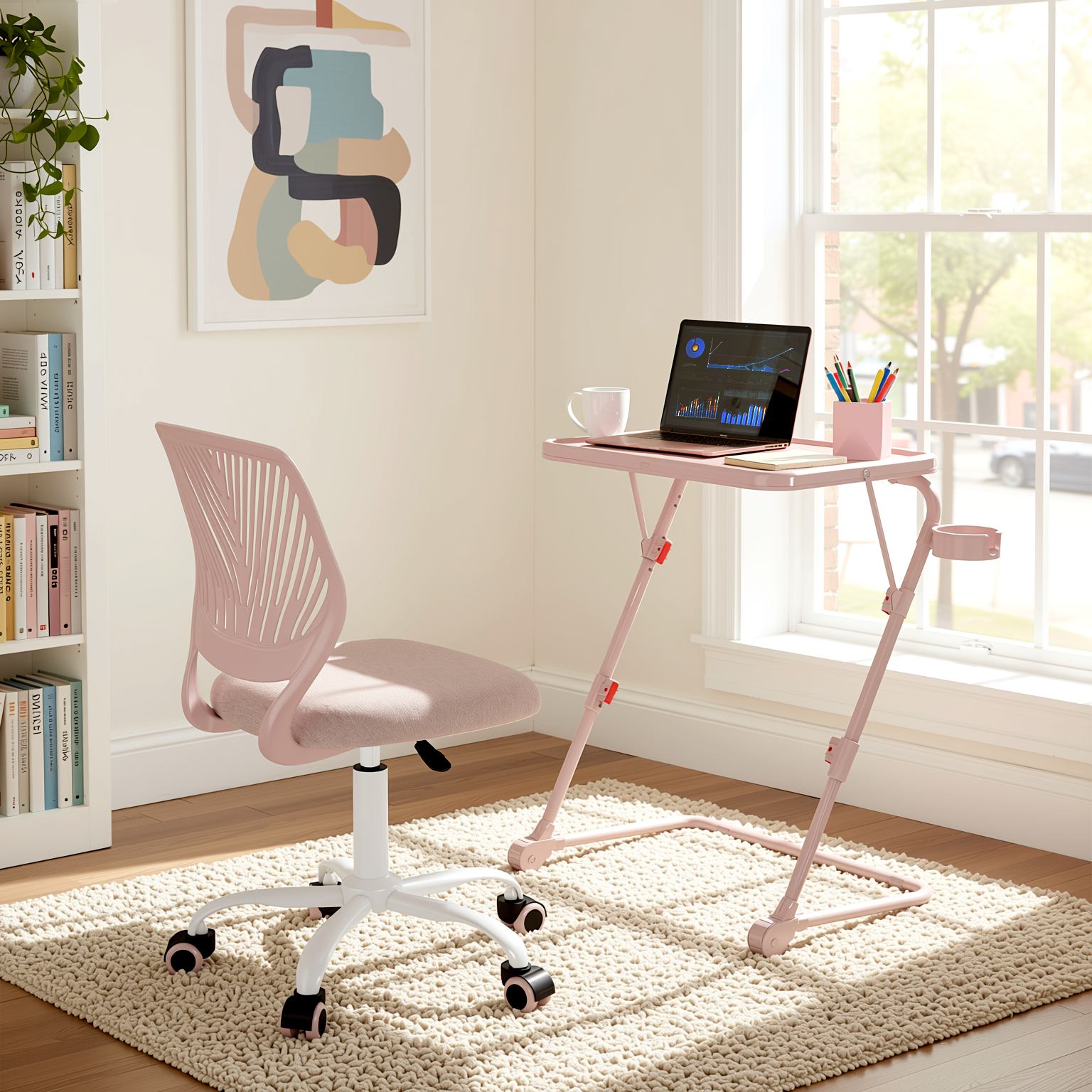 Baseline Adjustable Folding Table Desk for Gaming, Work & Study