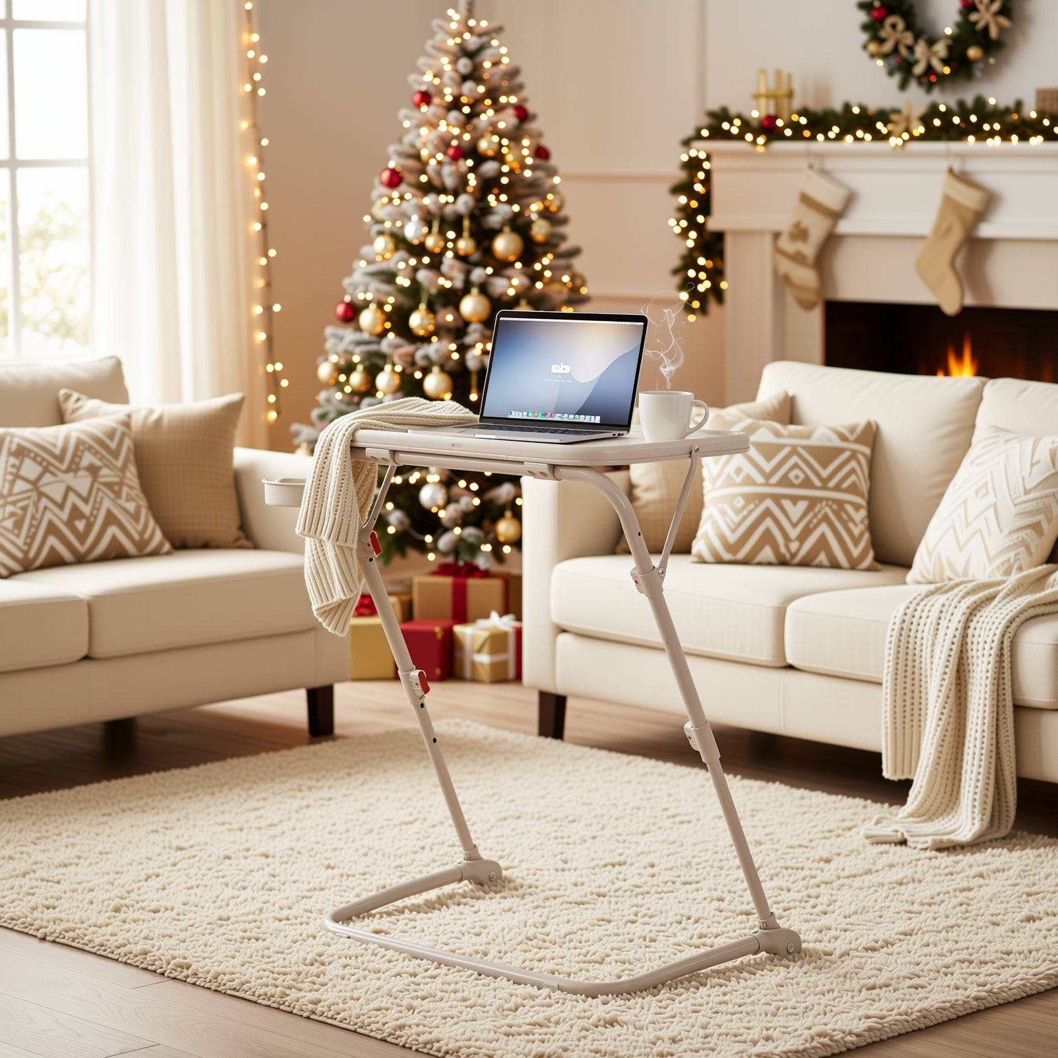 Baseline Adjustable Folding Table Desk for Gaming, Work & Study