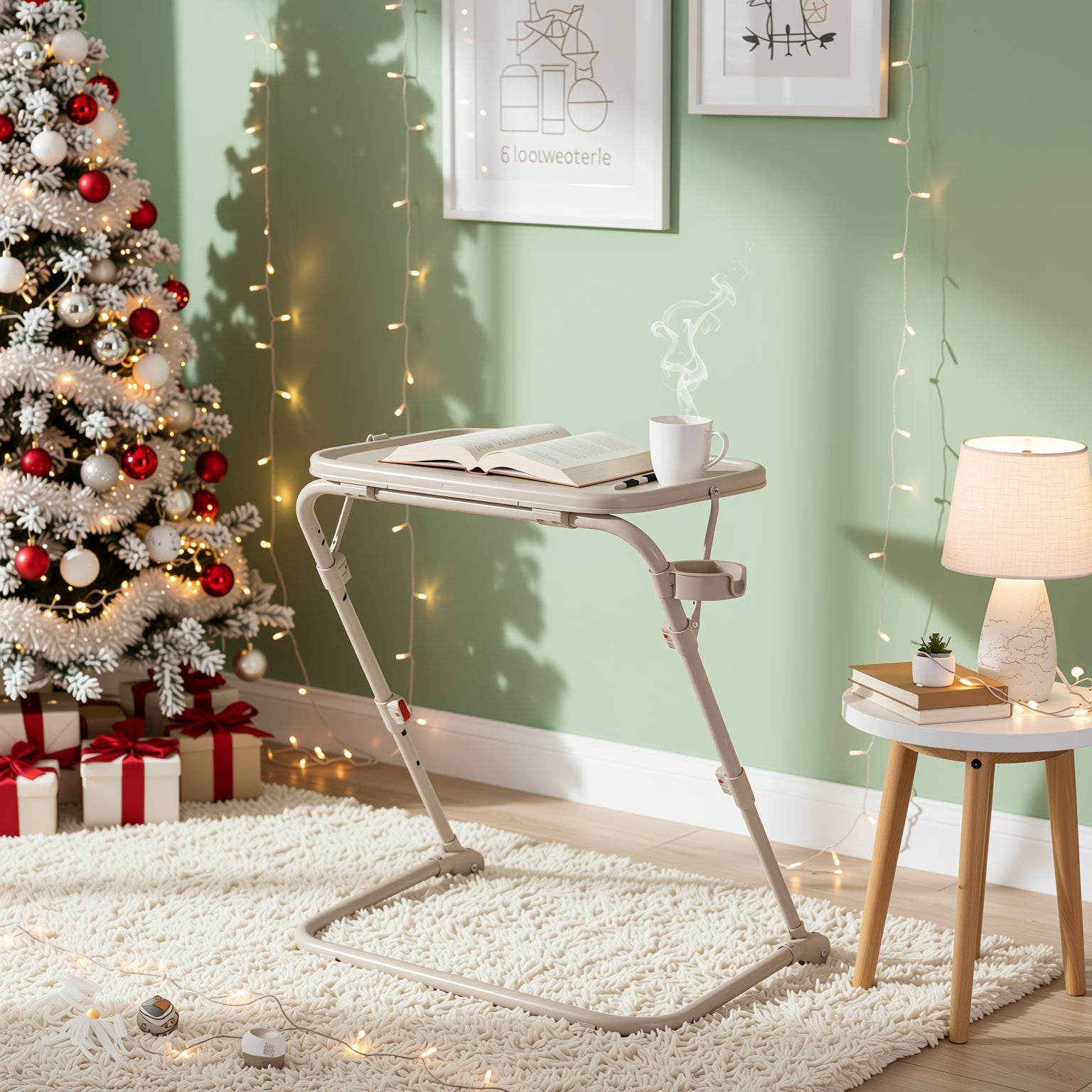 Baseline Adjustable Folding Table Desk for Gaming, Work & Study