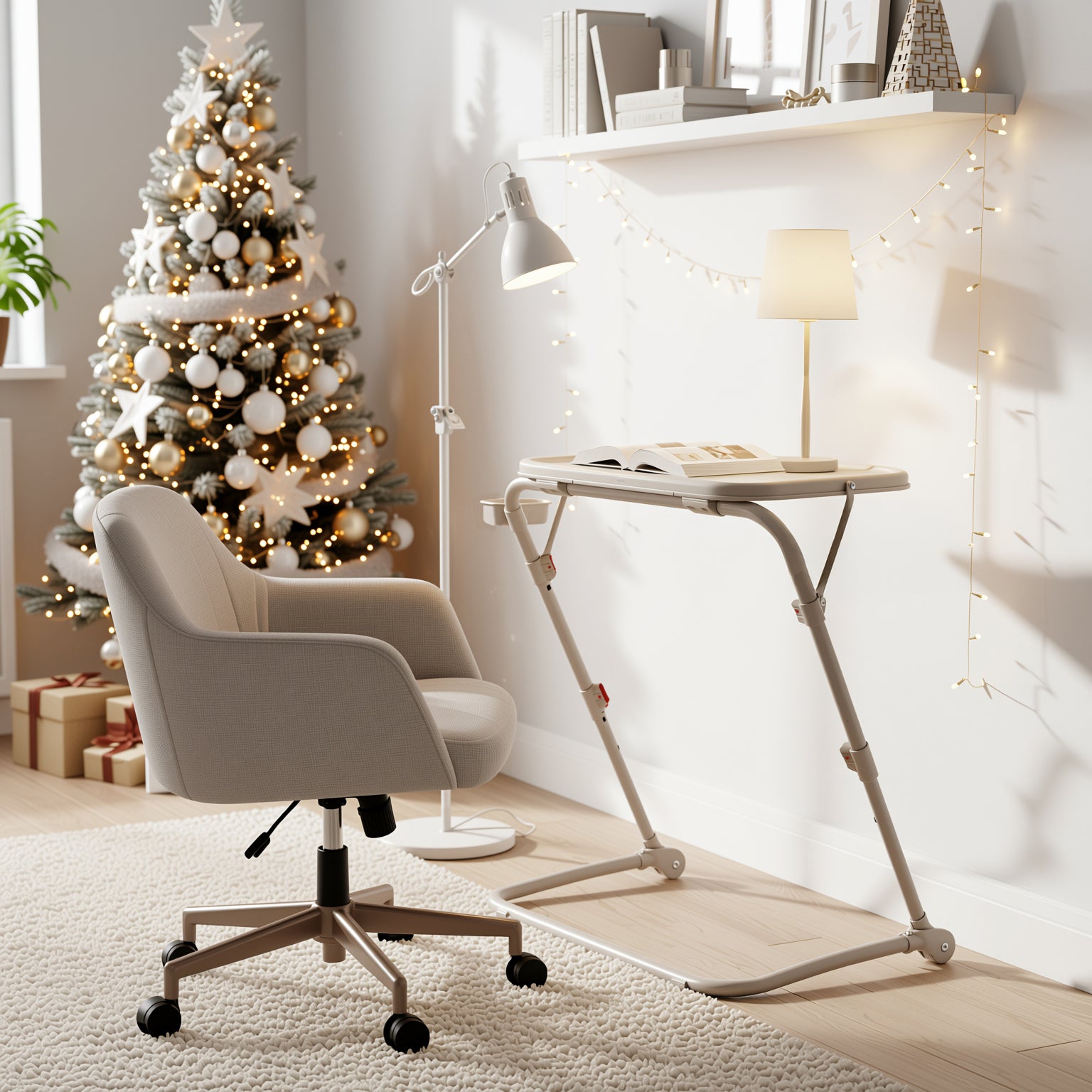 Baseline Adjustable Folding Table Desk for Gaming, Work & Study