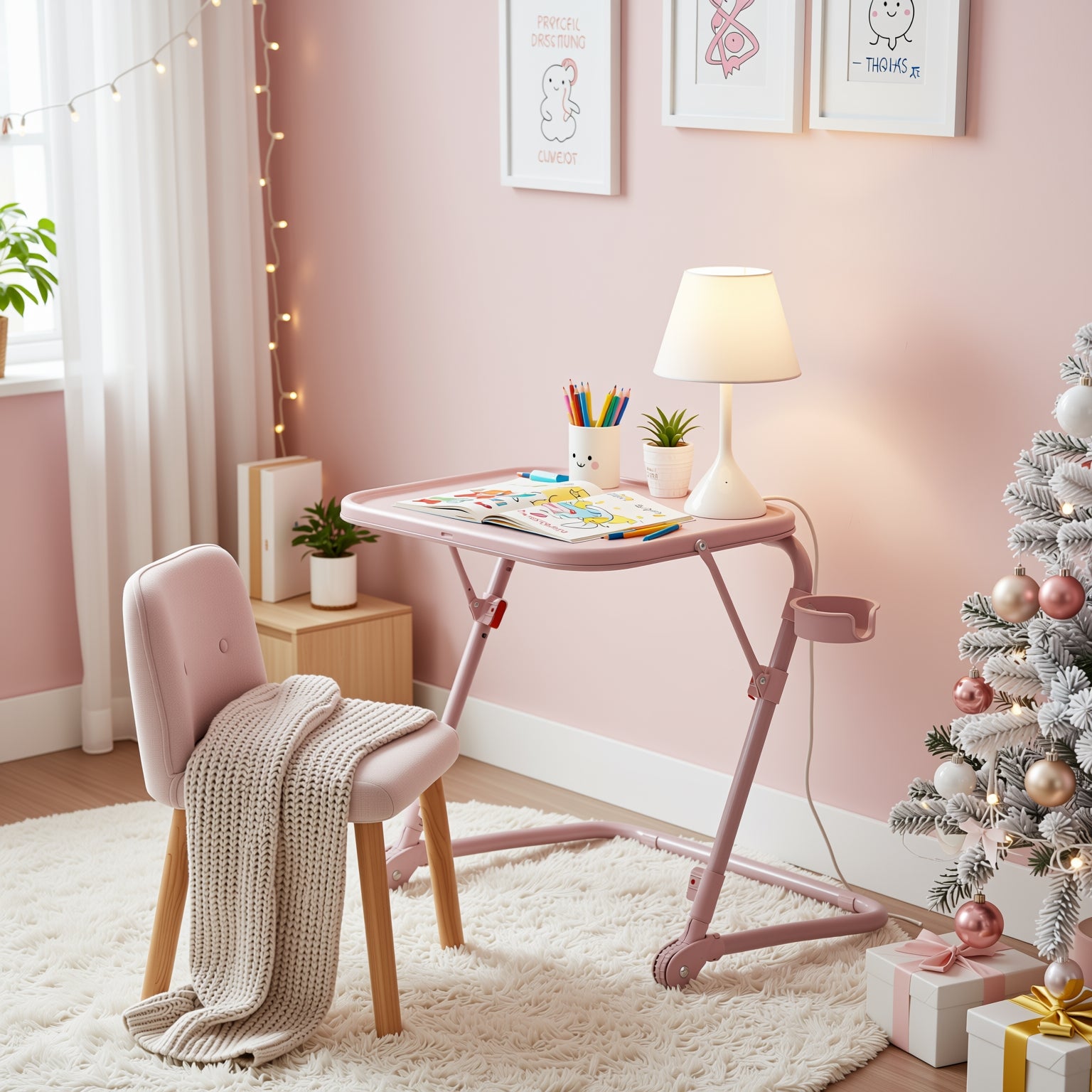 Baseline Adjustable Folding Table Desk for Gaming, Work & Study