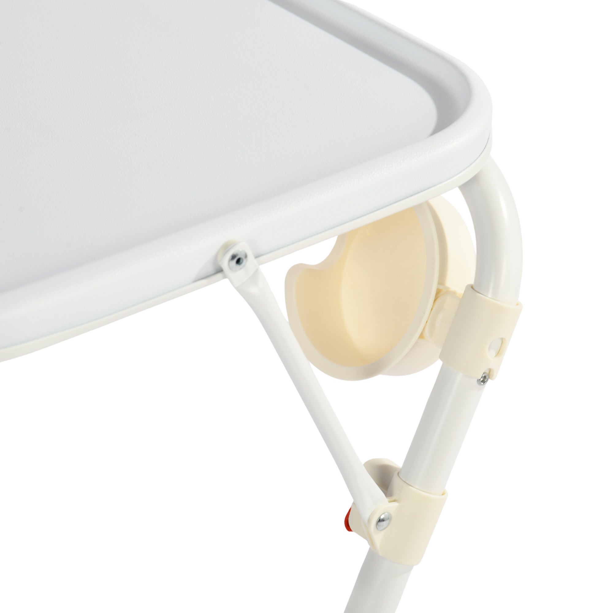 Baseline White Study Table Set with CARNATION Grey Office Chair