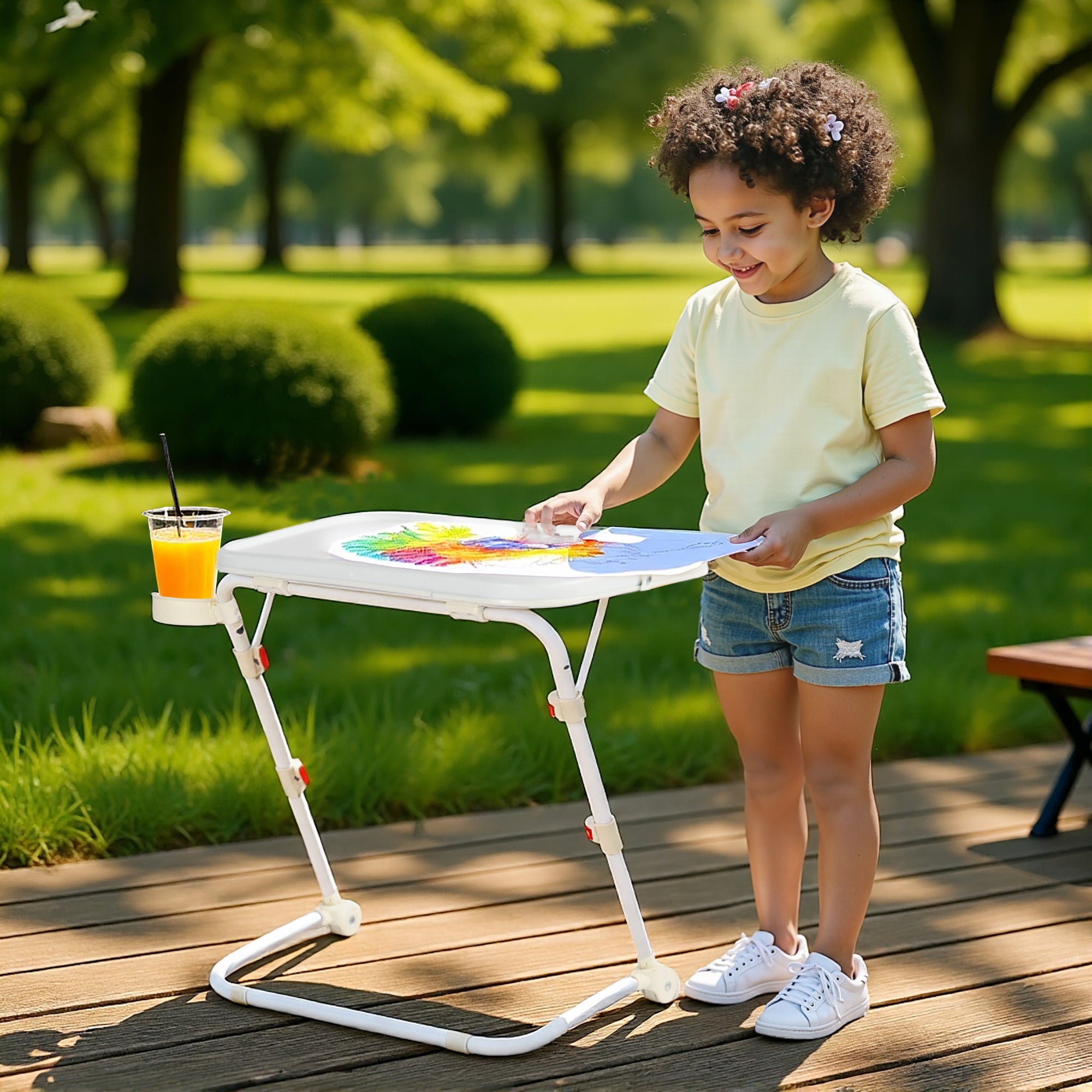 Baseline Adjustable Folding Table Desk for Gaming, Work & Study