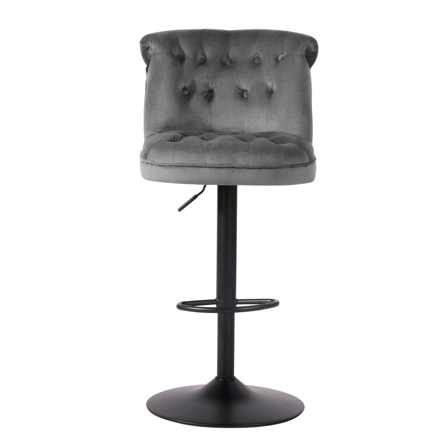 Homy Casa BAZE GERY 2 PCS Bar Stool Modern Adjustable Bar Chair for Home and Workspace Open Box