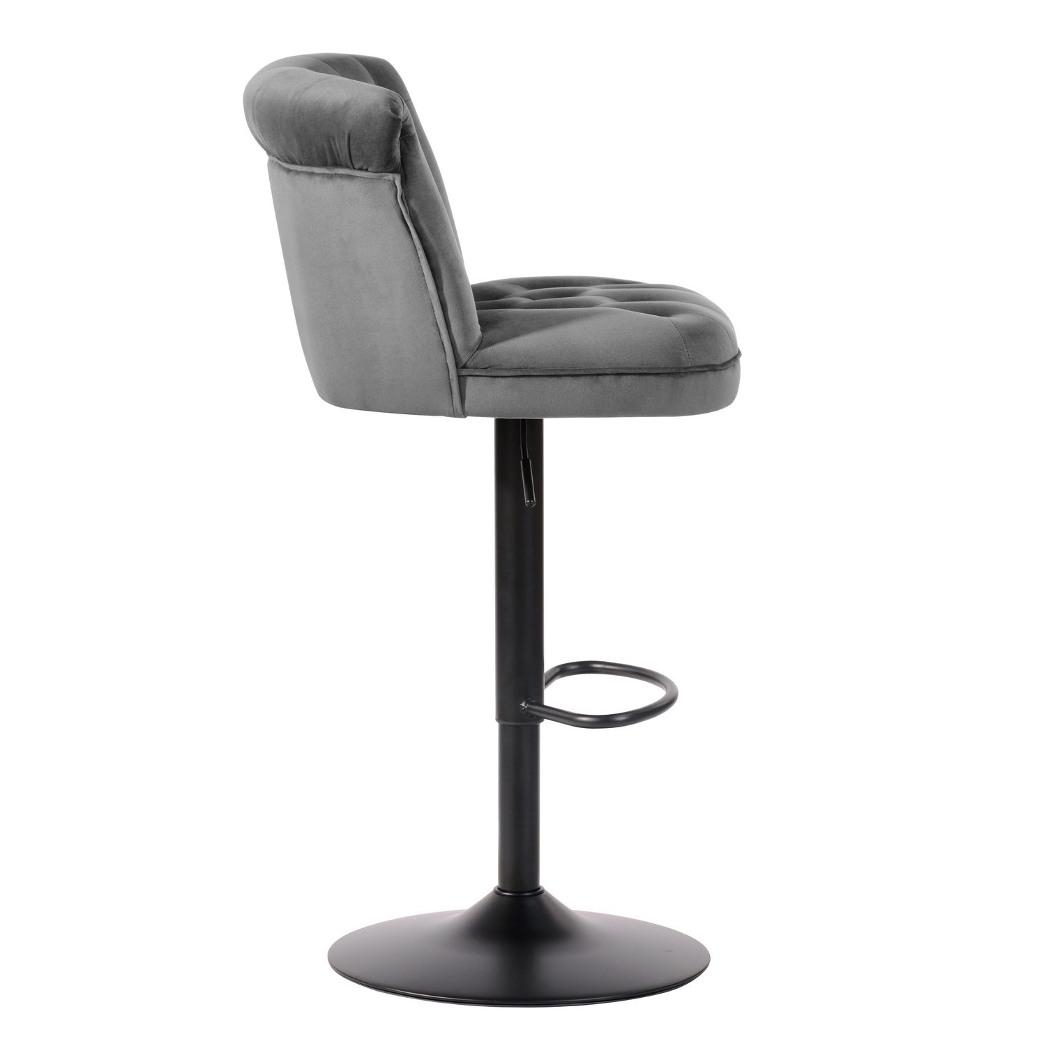 Homy Casa BAZE GERY 2 PCS Bar Stool Modern Adjustable Bar Chair for Home and Workspace Open Box
