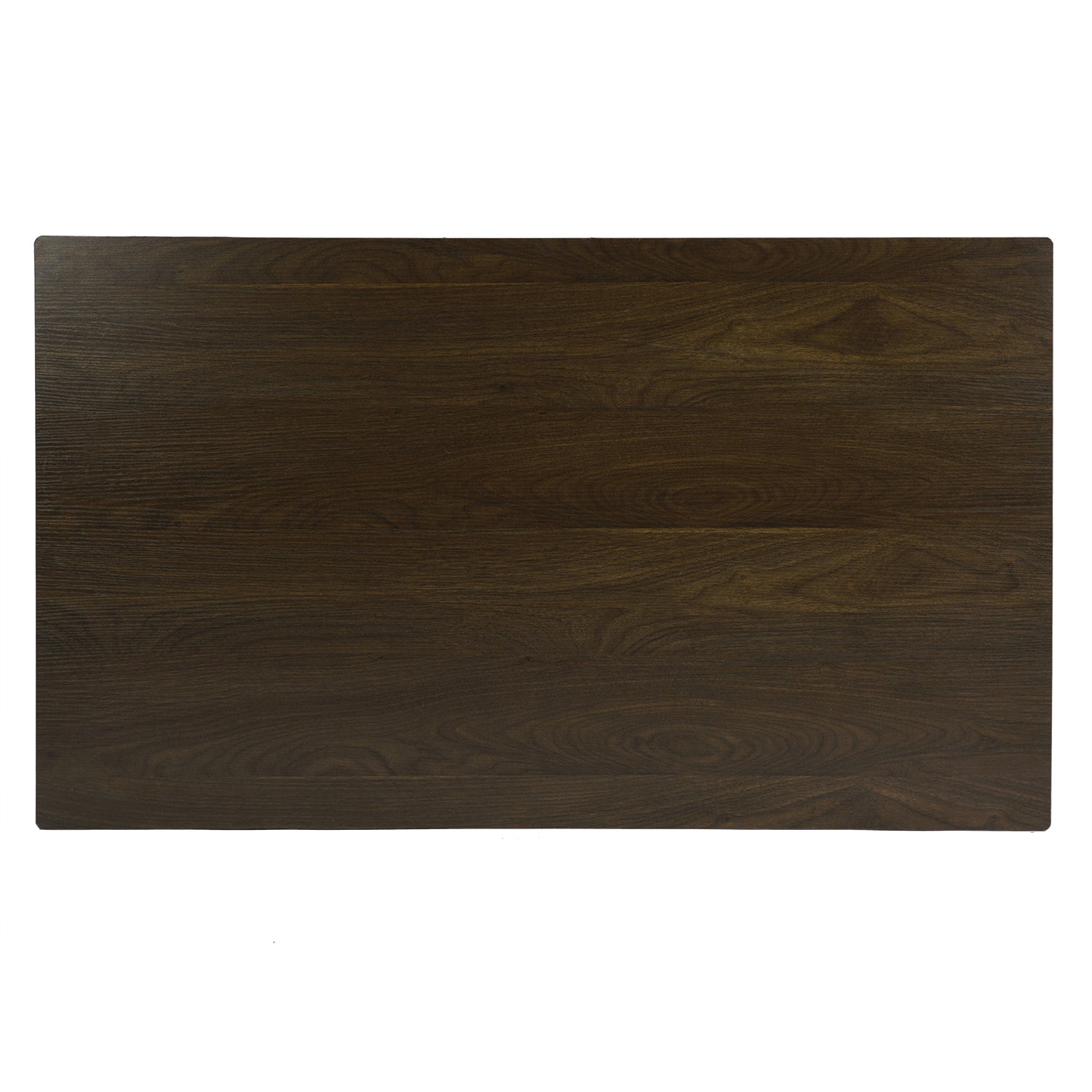 Brandt Dining Table – Wood Top, Black Metal Legs, Modern Style