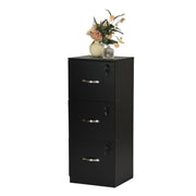 Braum 16”x41” 3 Drawer Locking Filing Cabinet with Keys