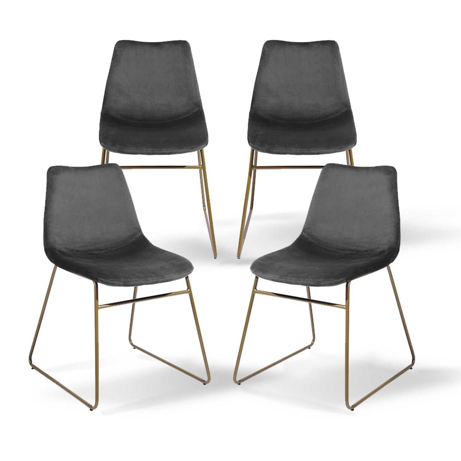 Cajon 5 Piece White Marble & Batassel Upholstered Dining Set