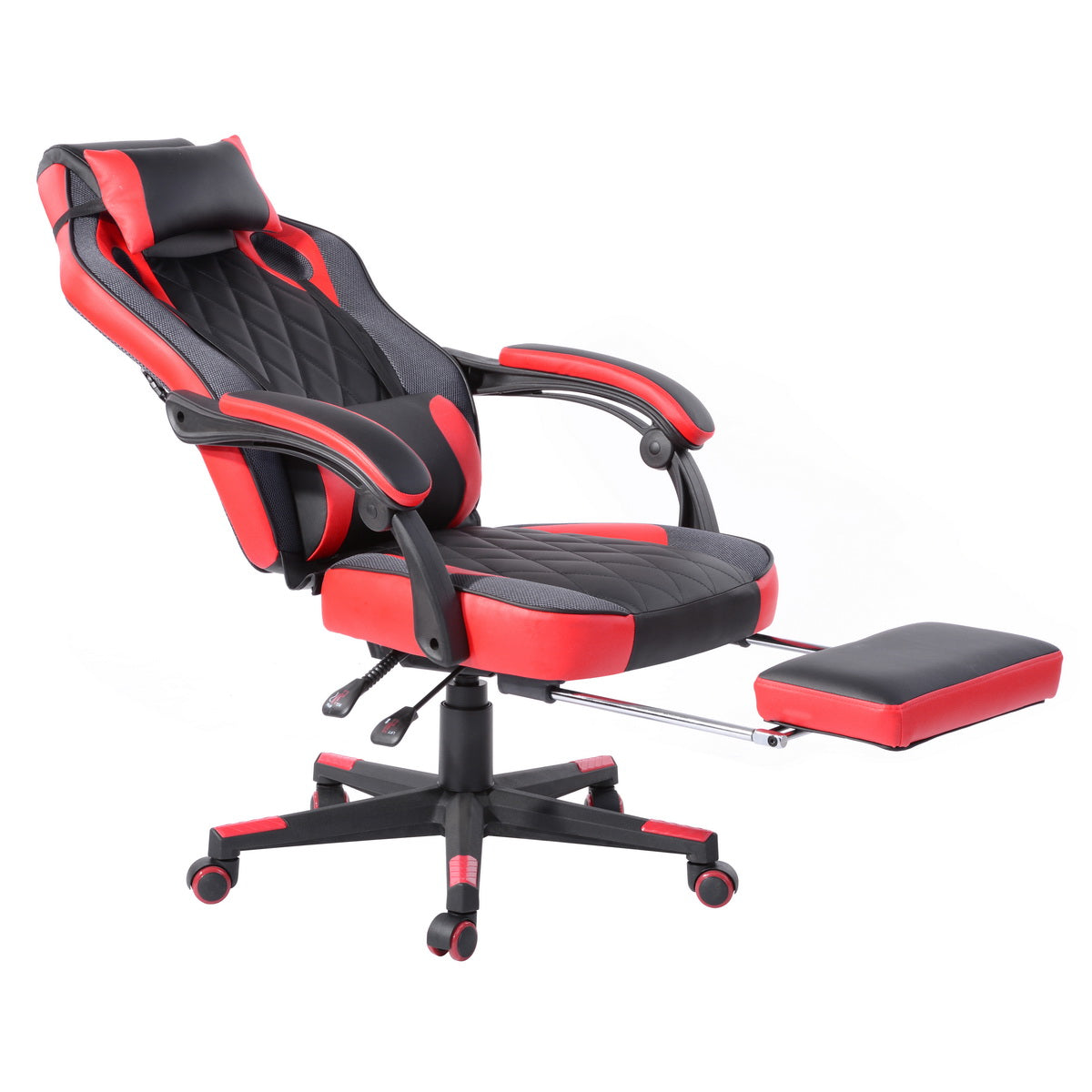 Homy Casa BURGENDY RED Gaming Chair Ergonomic Office Seating Open Box
