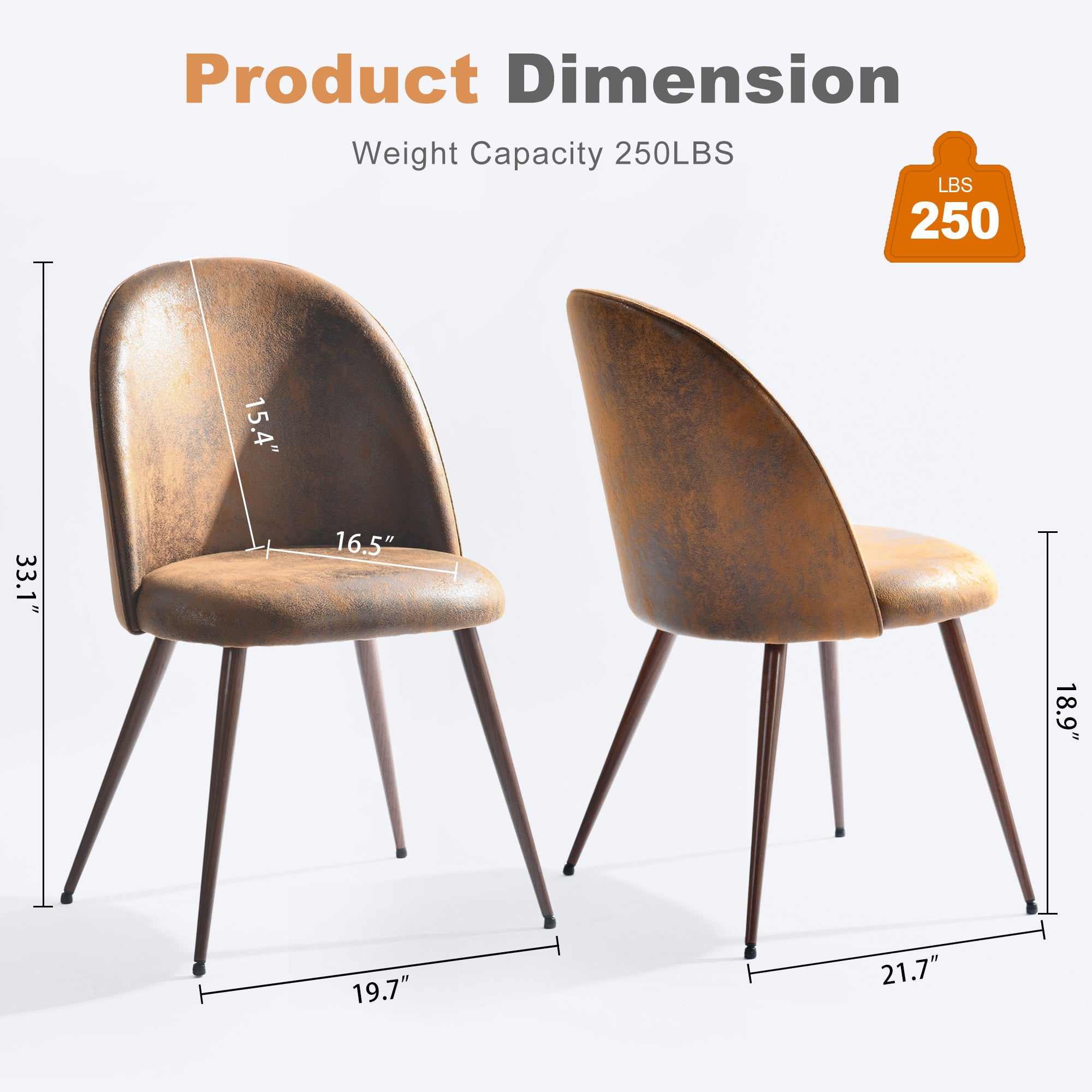 Lancelot 5 Piece Walnut & Haven Upholstered Dining Set